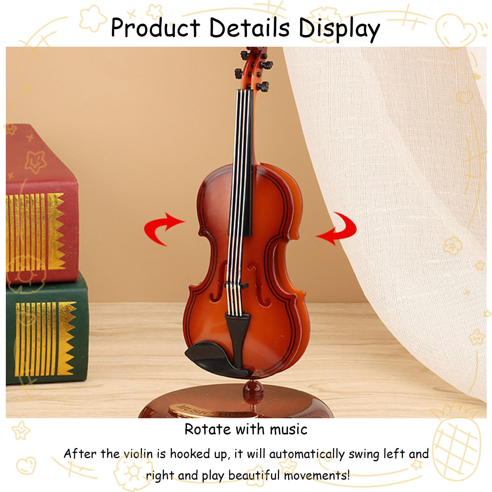 Creative Violin Music Box