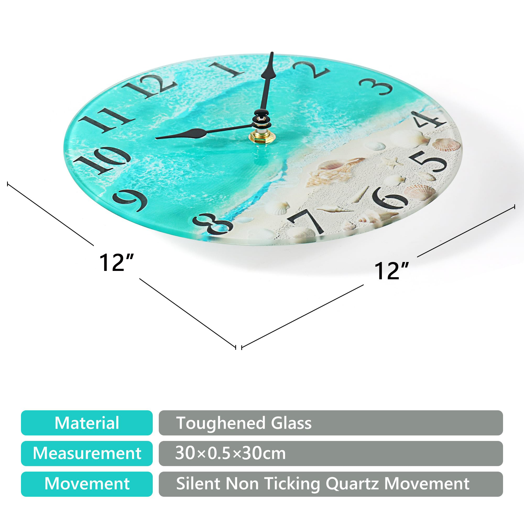 Bring the Beach to Your Home with Our Nautical Wall Clock!