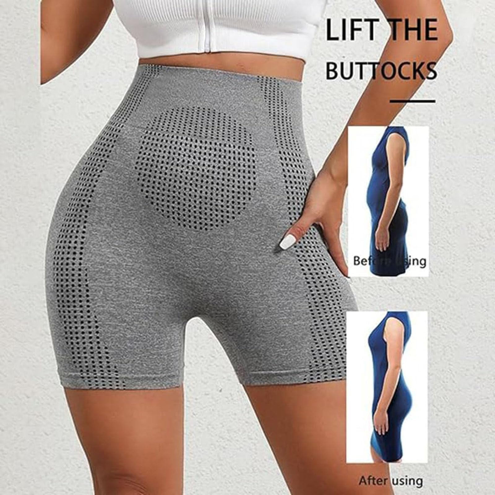 Micro-Vibration Massage Module Ion Fiber Repair Shaping Shorts