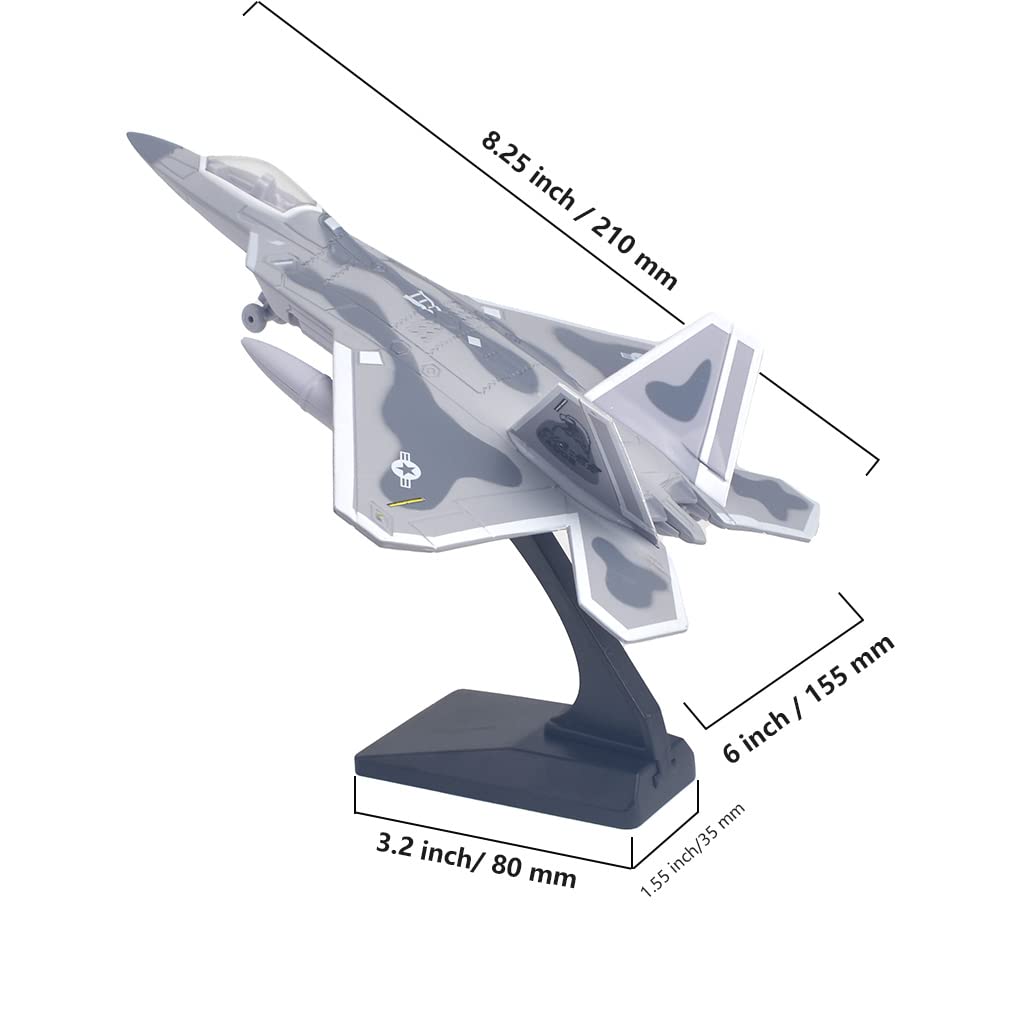 Metal Fighter Jet Military Plane Model With Display Stand