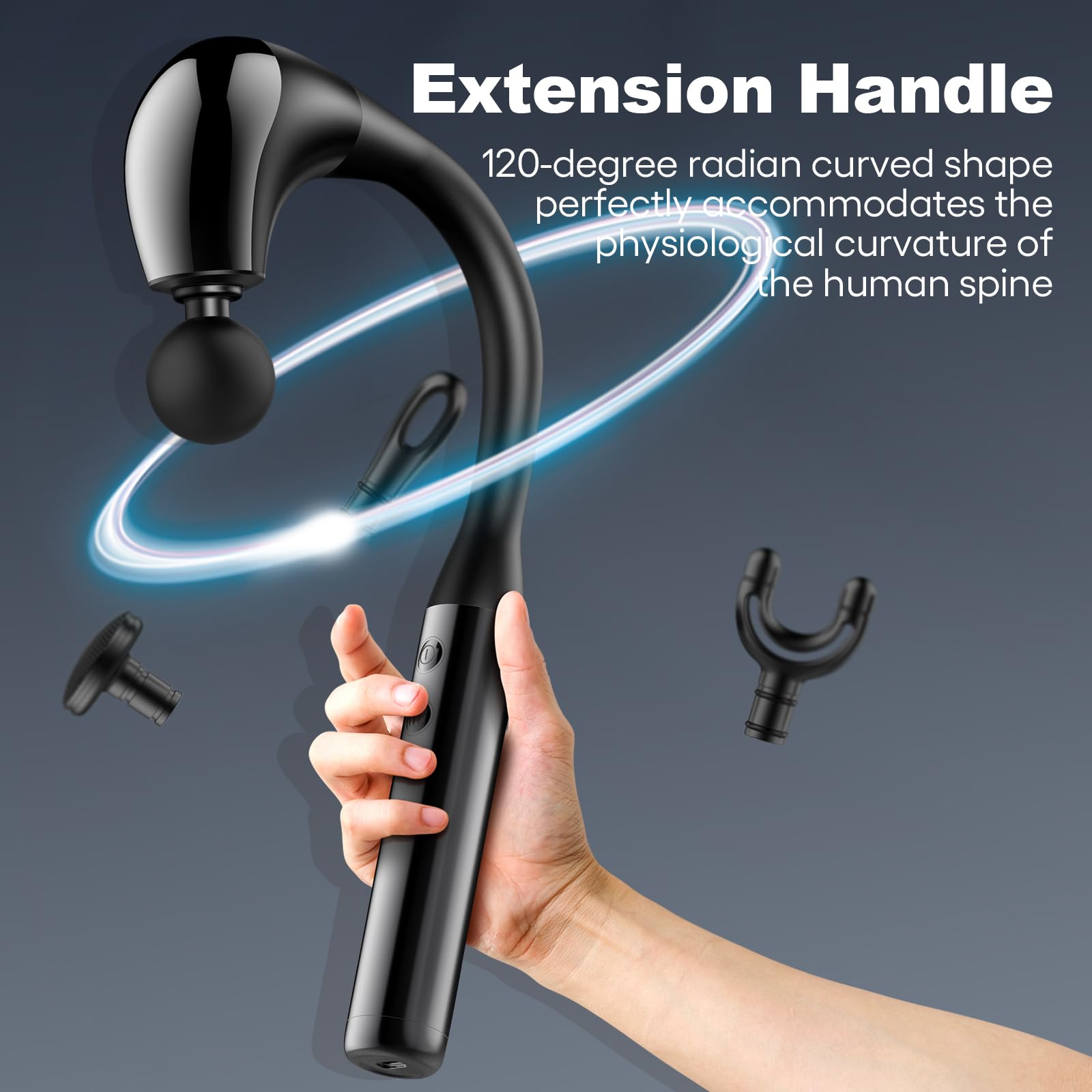Massage Gun with Upgraded Extension Handle