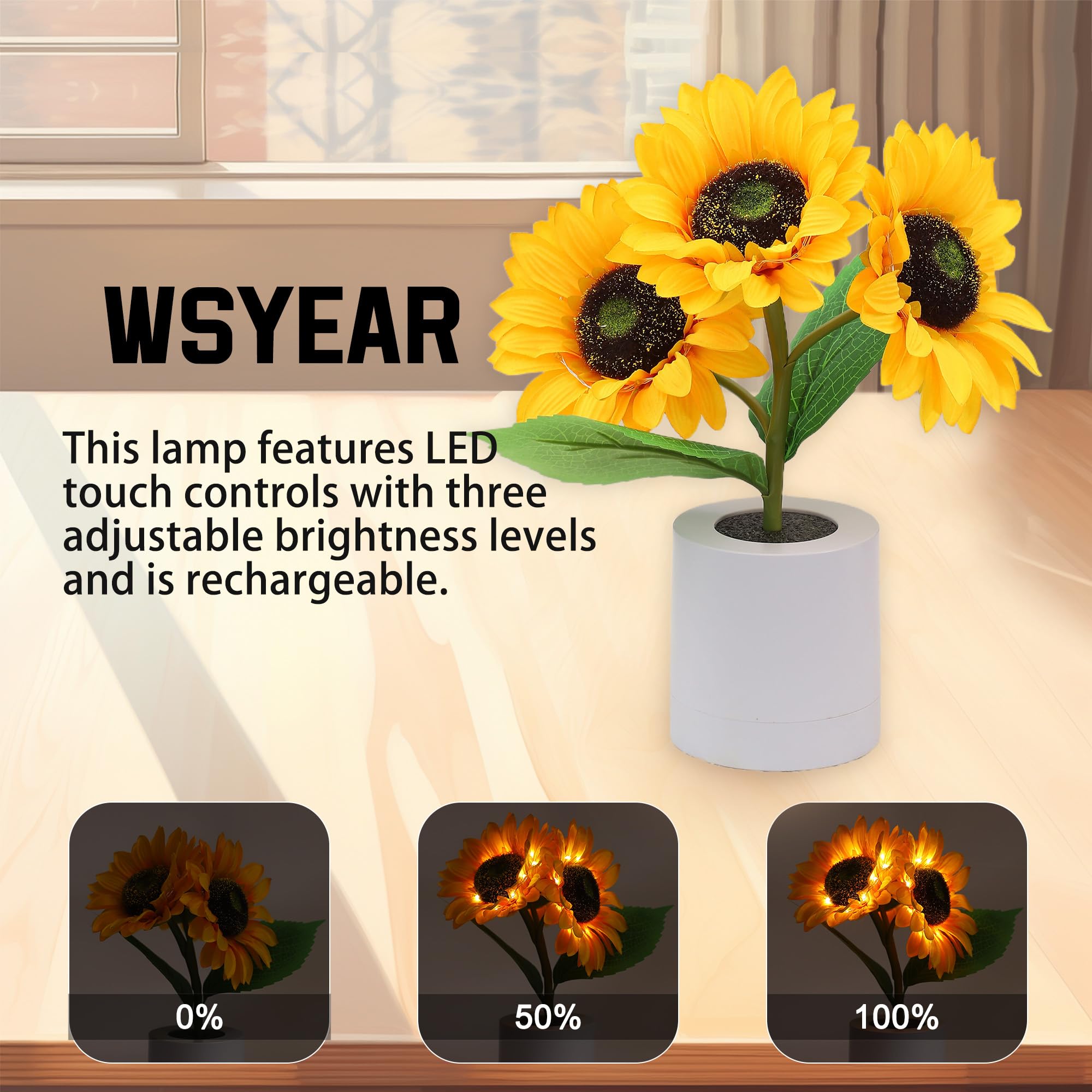 🔥49% OFF - 🌻Sunflower Led Simulation Night Light