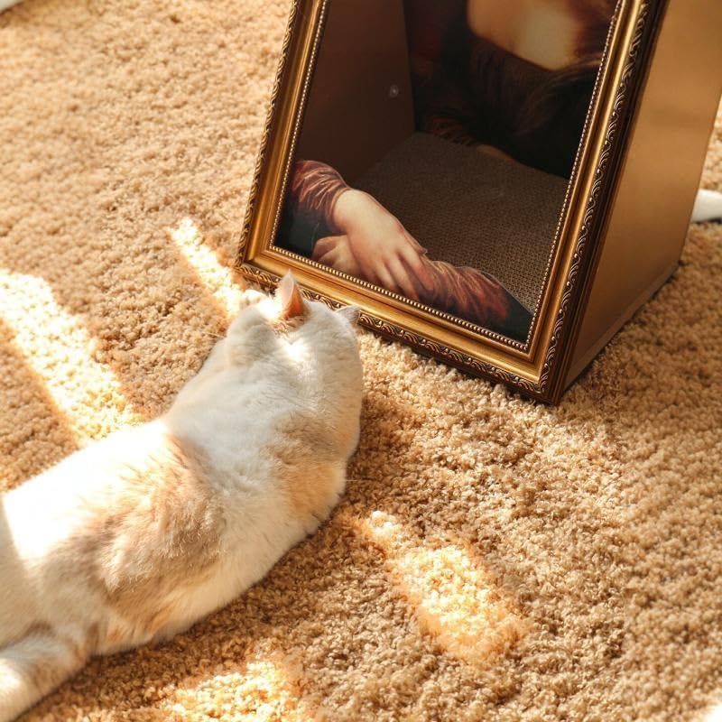 4D Mona Lisa Cat Scratcher Bed