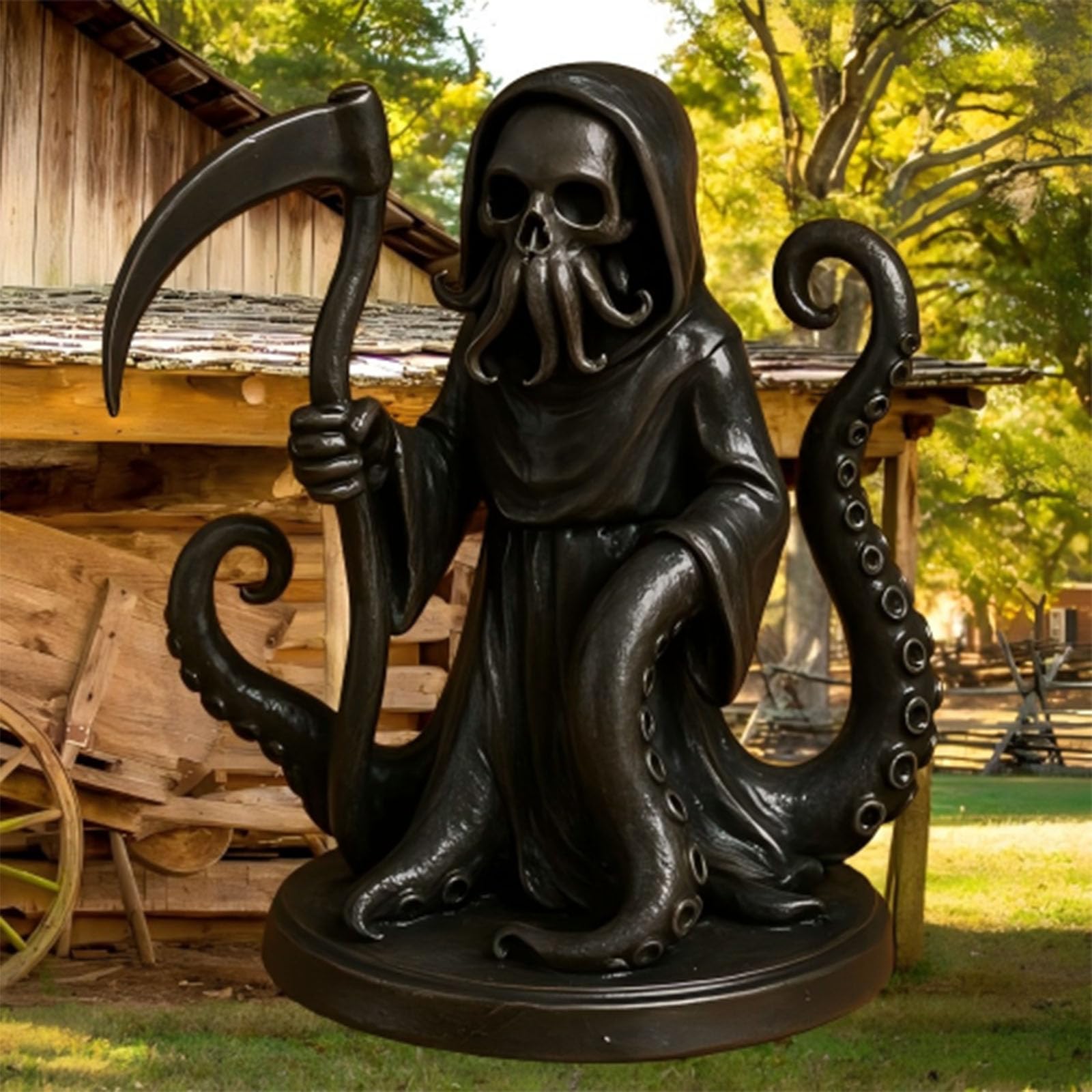 Gothic Octopus Tentacle Statue