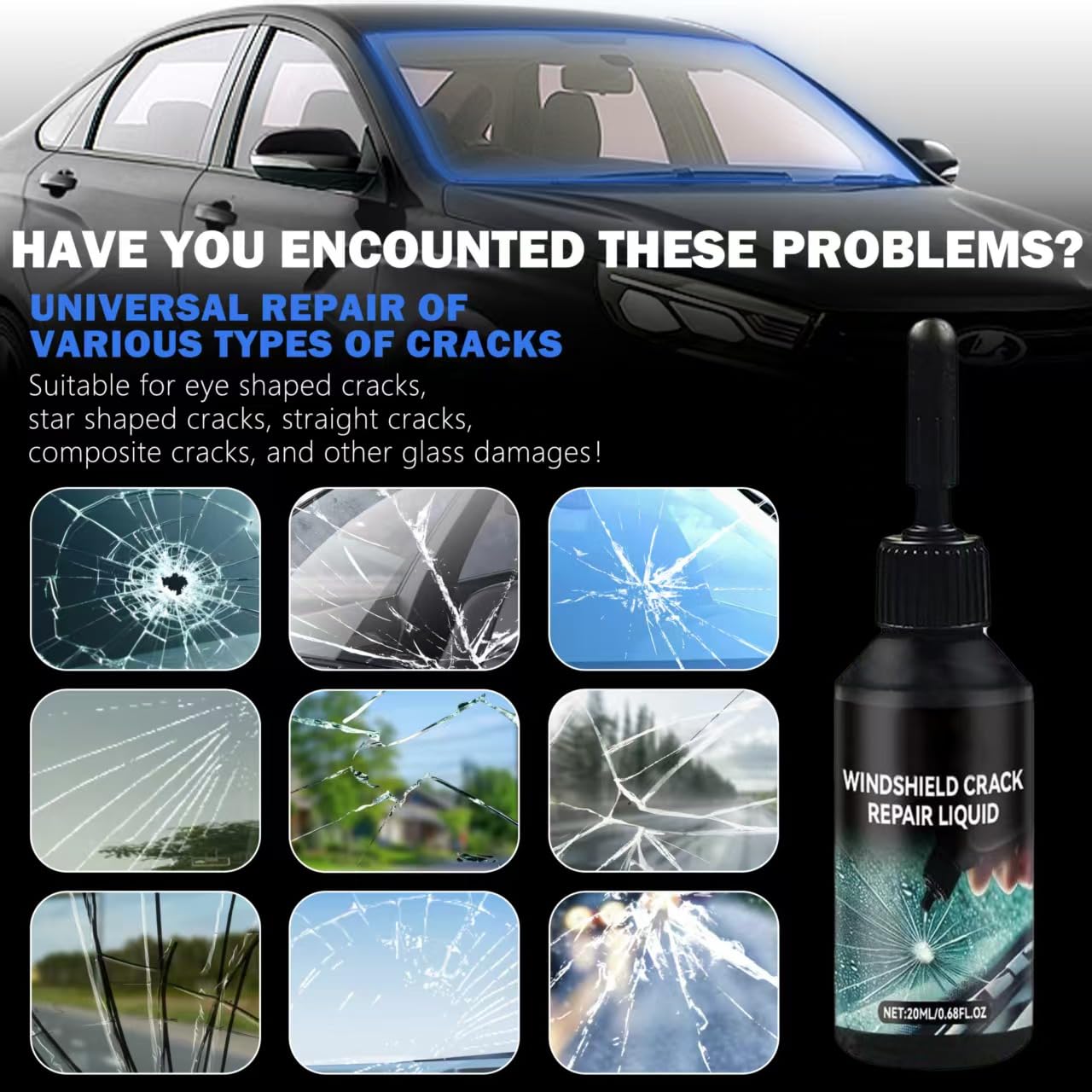 🔥 2025 New Car Windshield Crack Repair Fluid