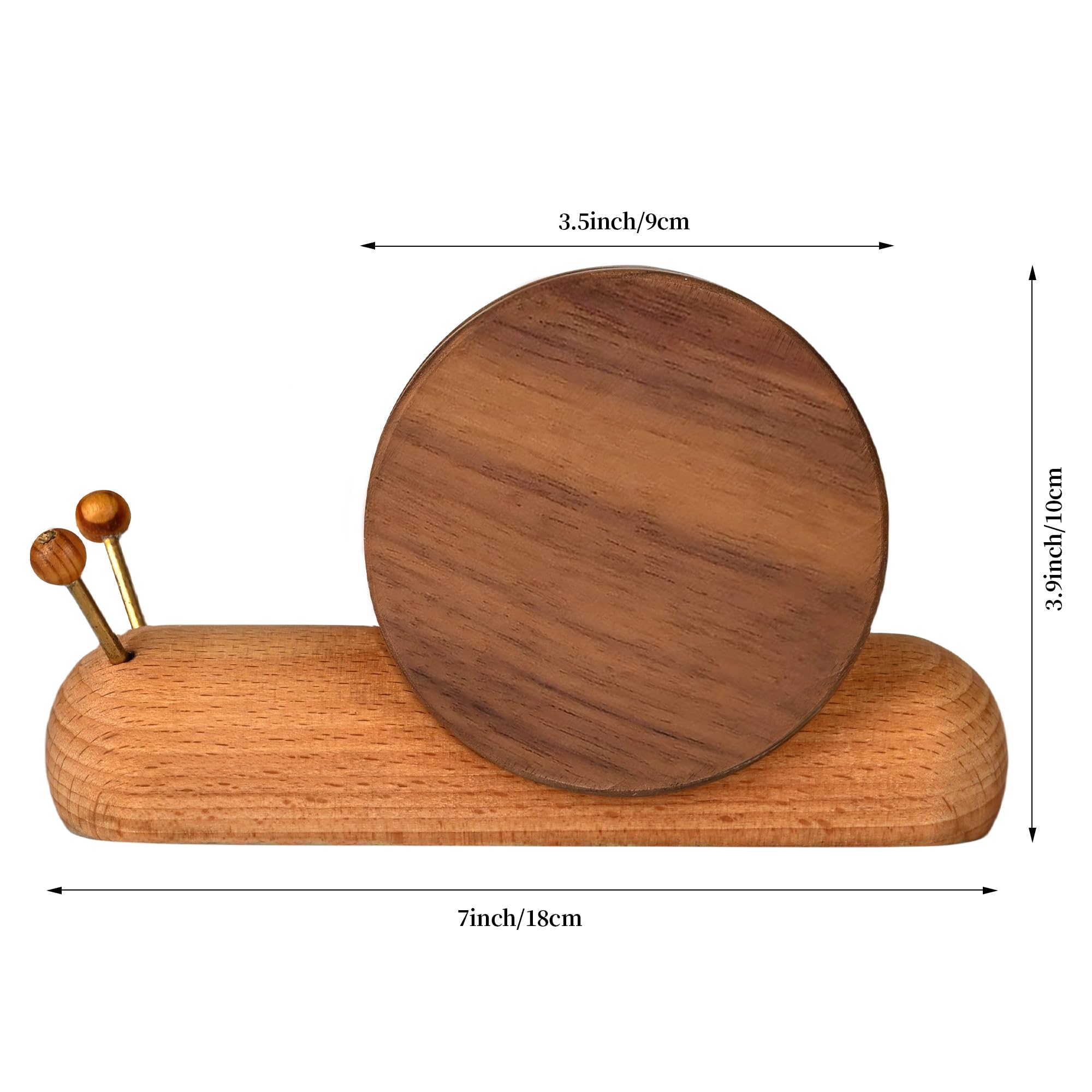 Wooden Snail Coaster Set