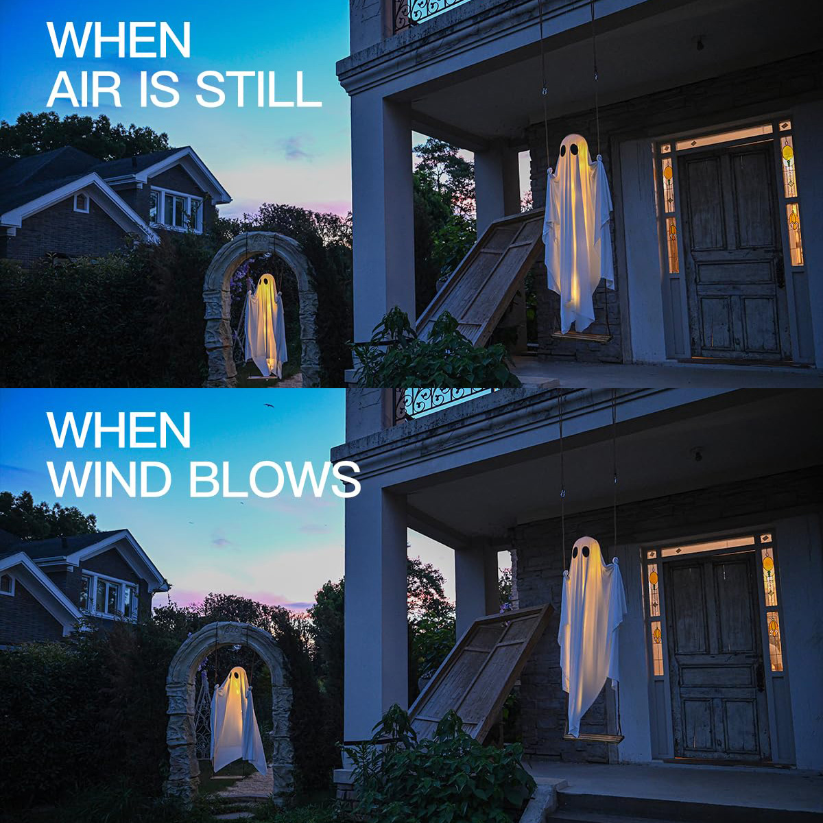 🔥Hanging Swinging Ghost Halloween Decor