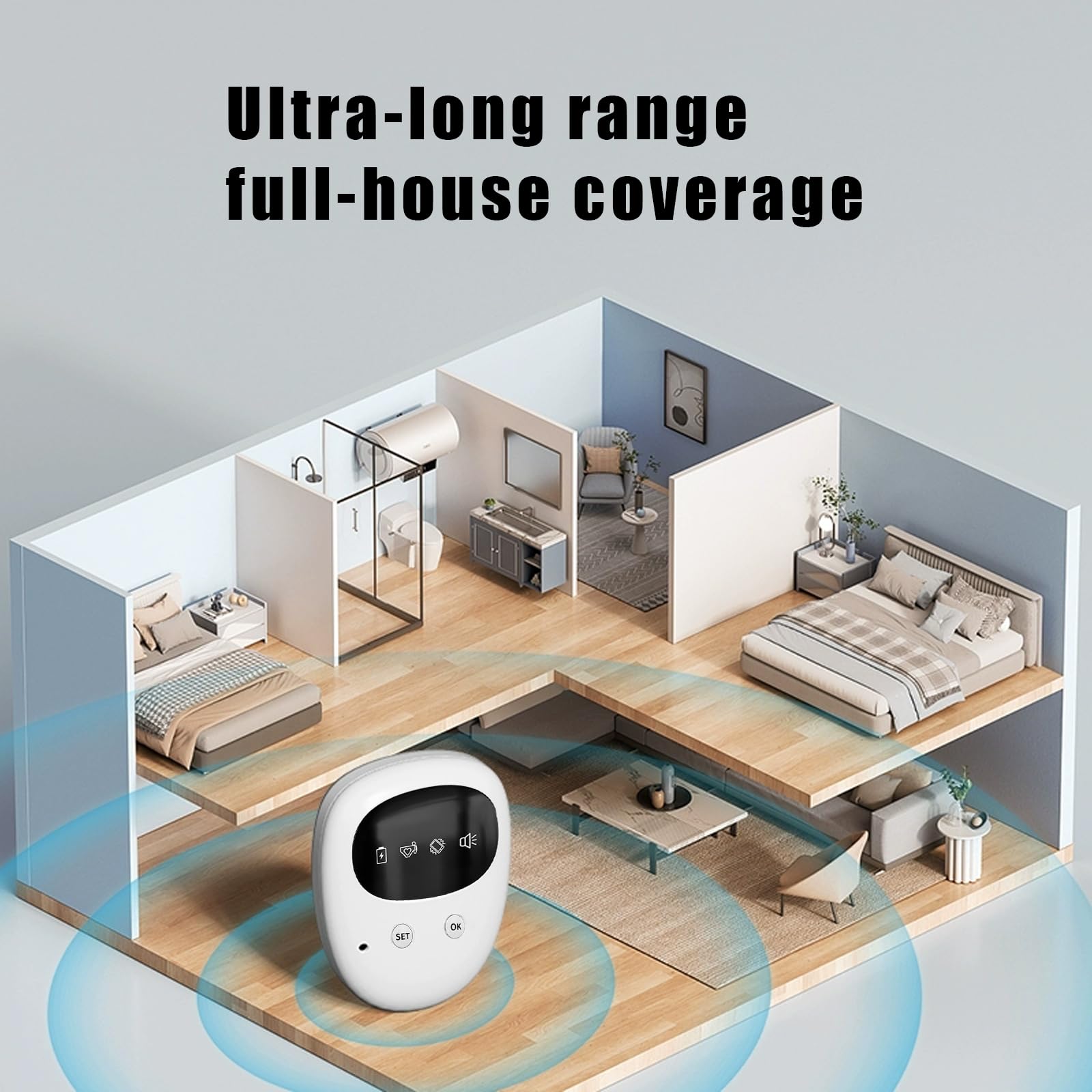 Incontinence Sensor Monitor Alarm for Elderly