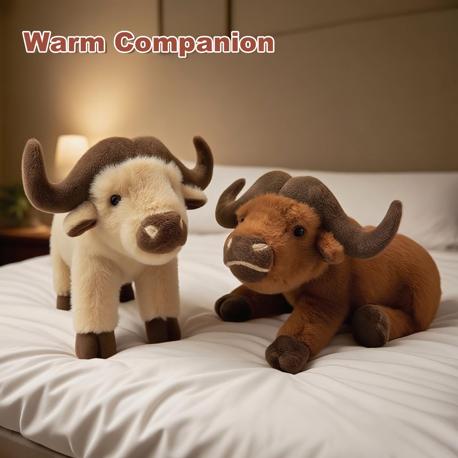 9.8" Cute Bison Stuffed Soft Plushies Toys