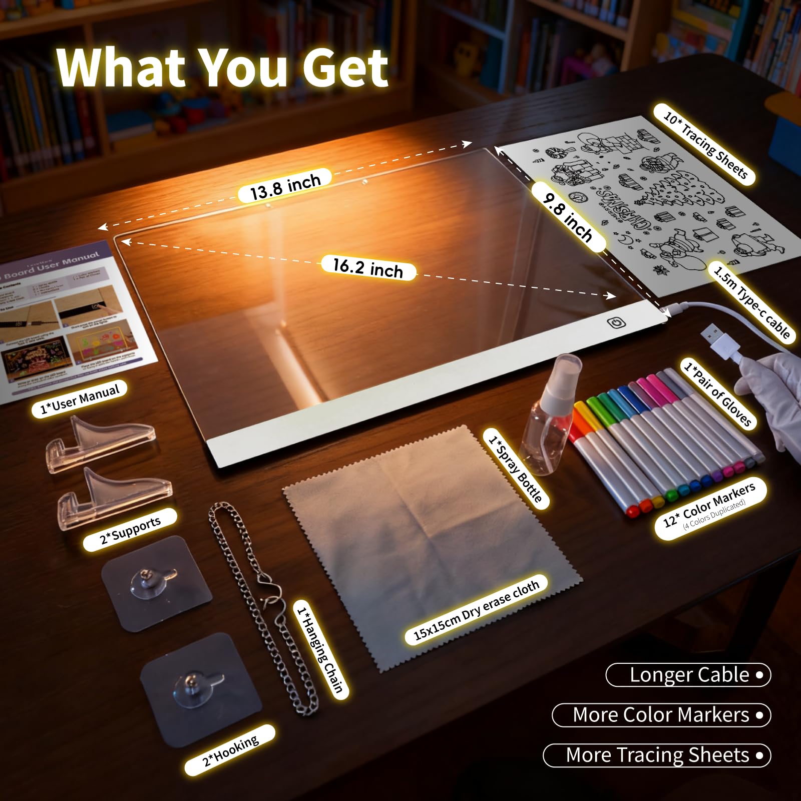 LED Note Board with Colors