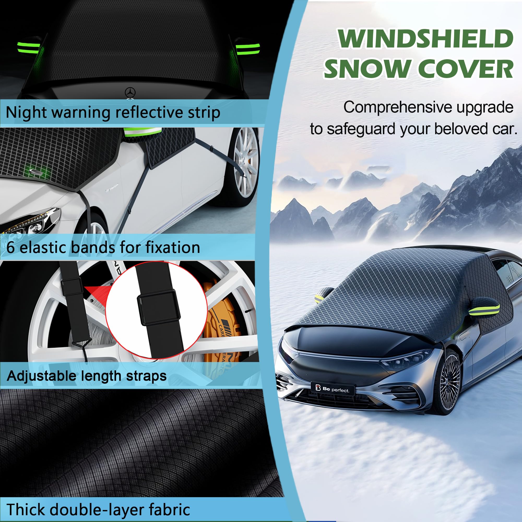 Anti-Theft Car Windshield Magnetic Snow Cover