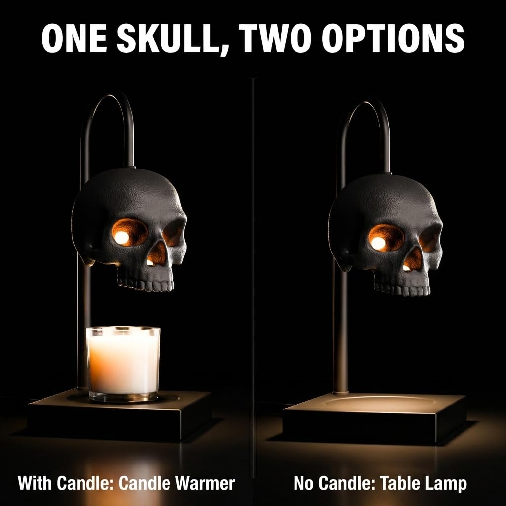 💀 Skull Candle Warmer Lamp