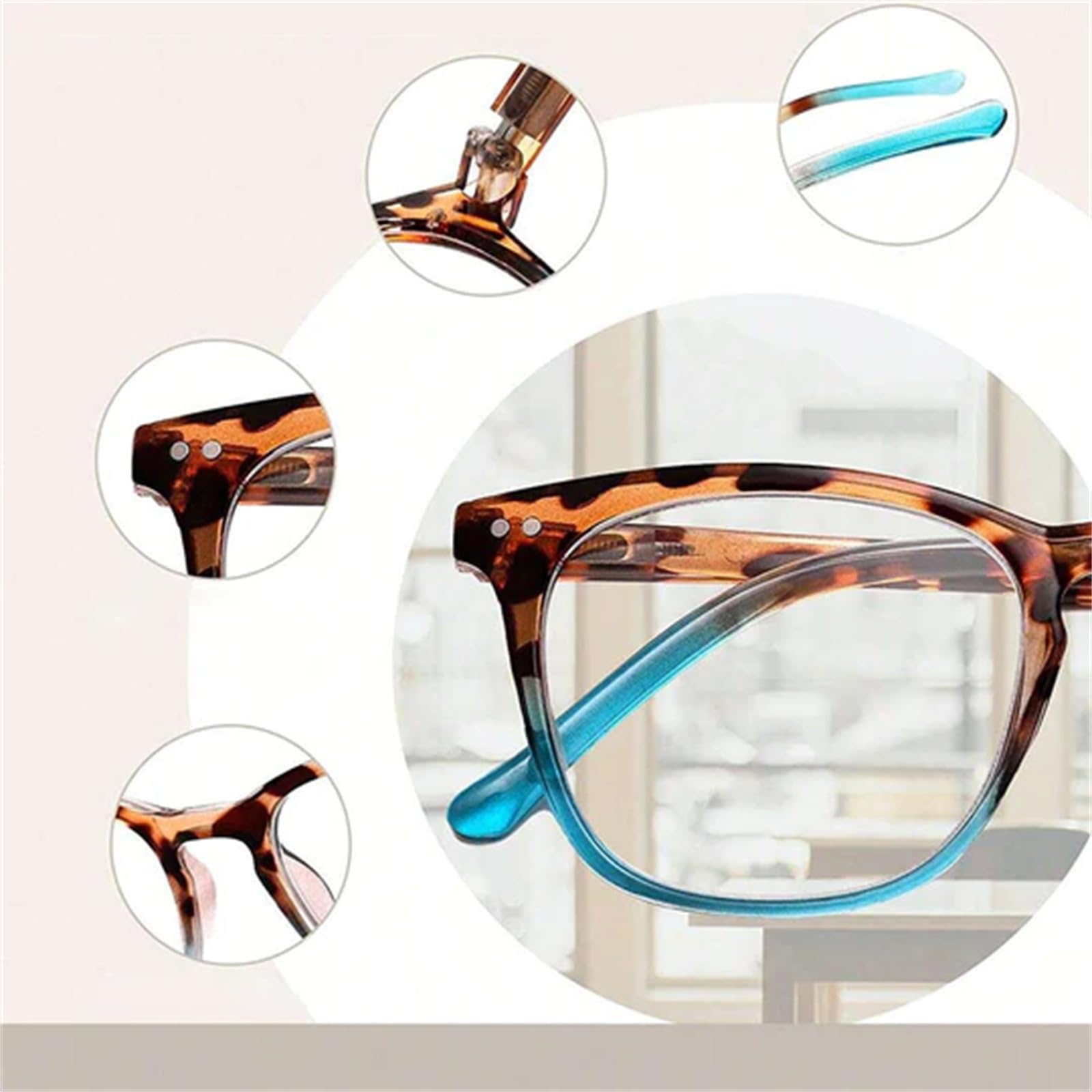 Women's Sexy Leopard Print Gradient Reading Glasses