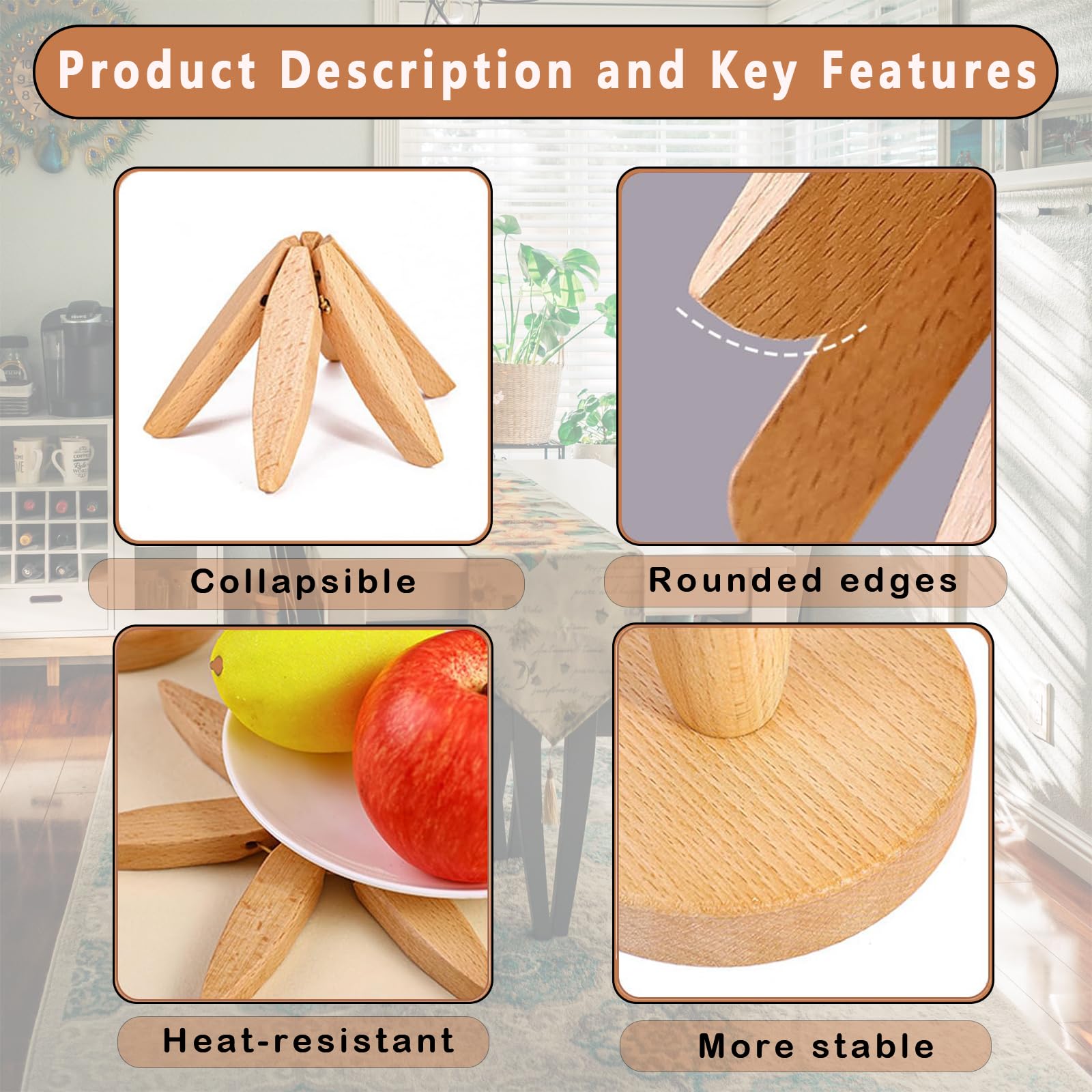 Handmade Wooden Christmas Tree Tripod Set Unique Gift For Holidays