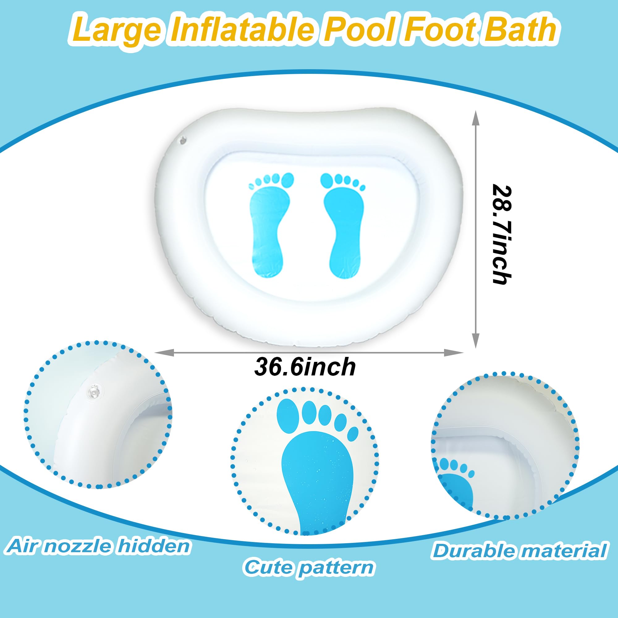Inflatable Pool Foot Bath Basin