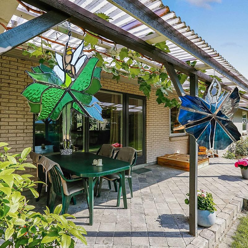 Dancing Lady Stained Glass Spinner