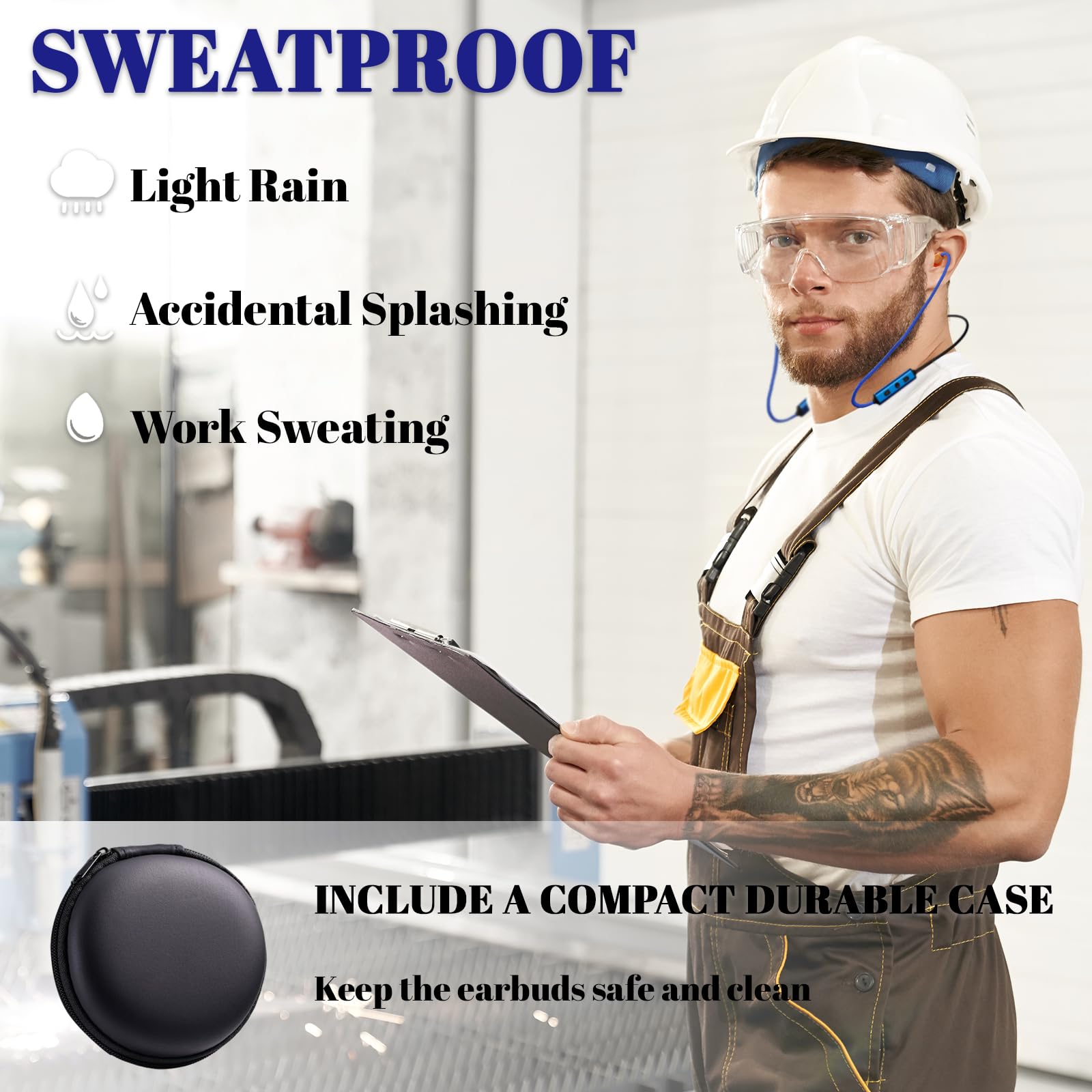 Ear Plugs Bluetooth Headphones for Work