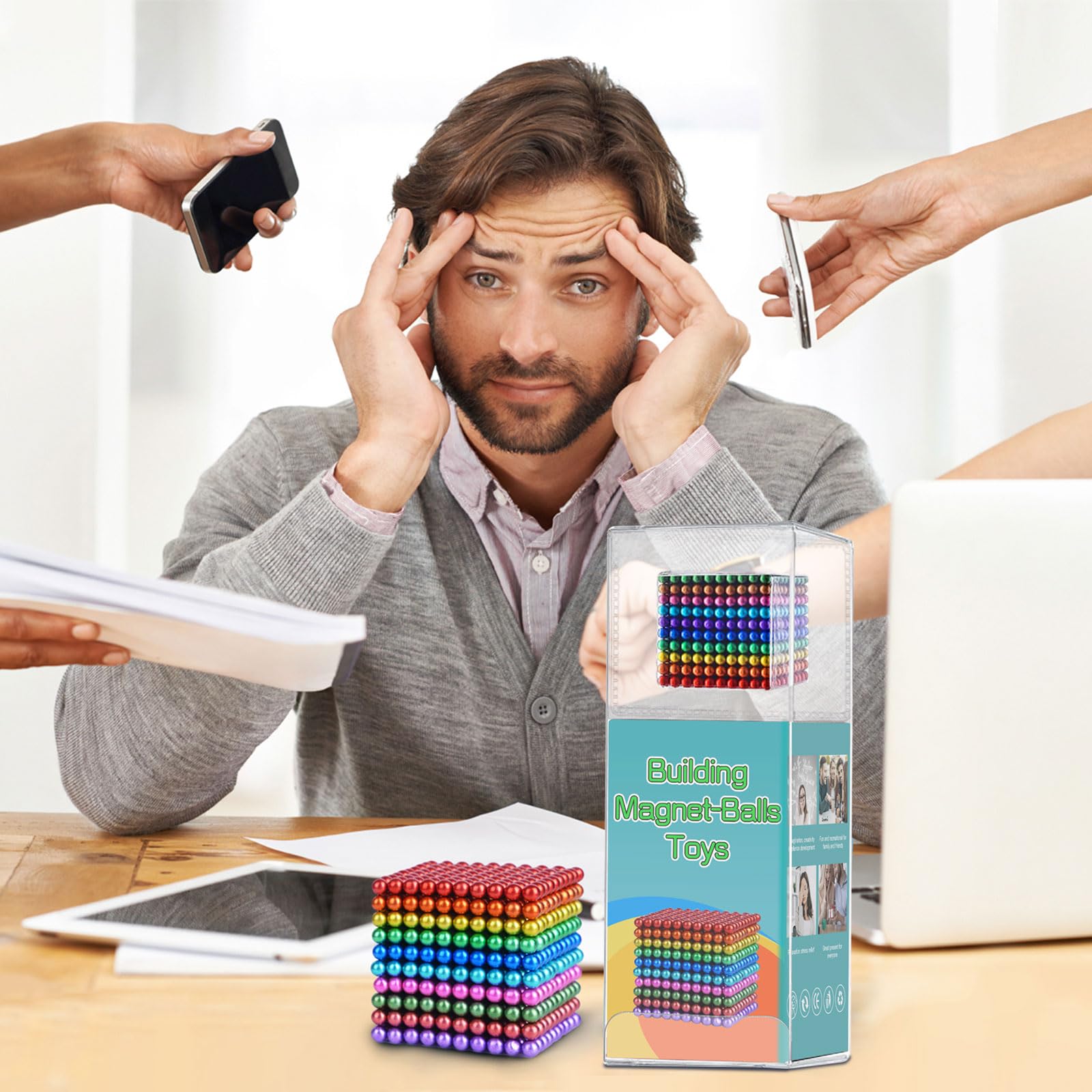 3D Puzzle Magnetic Balls - 216 magnetic balls