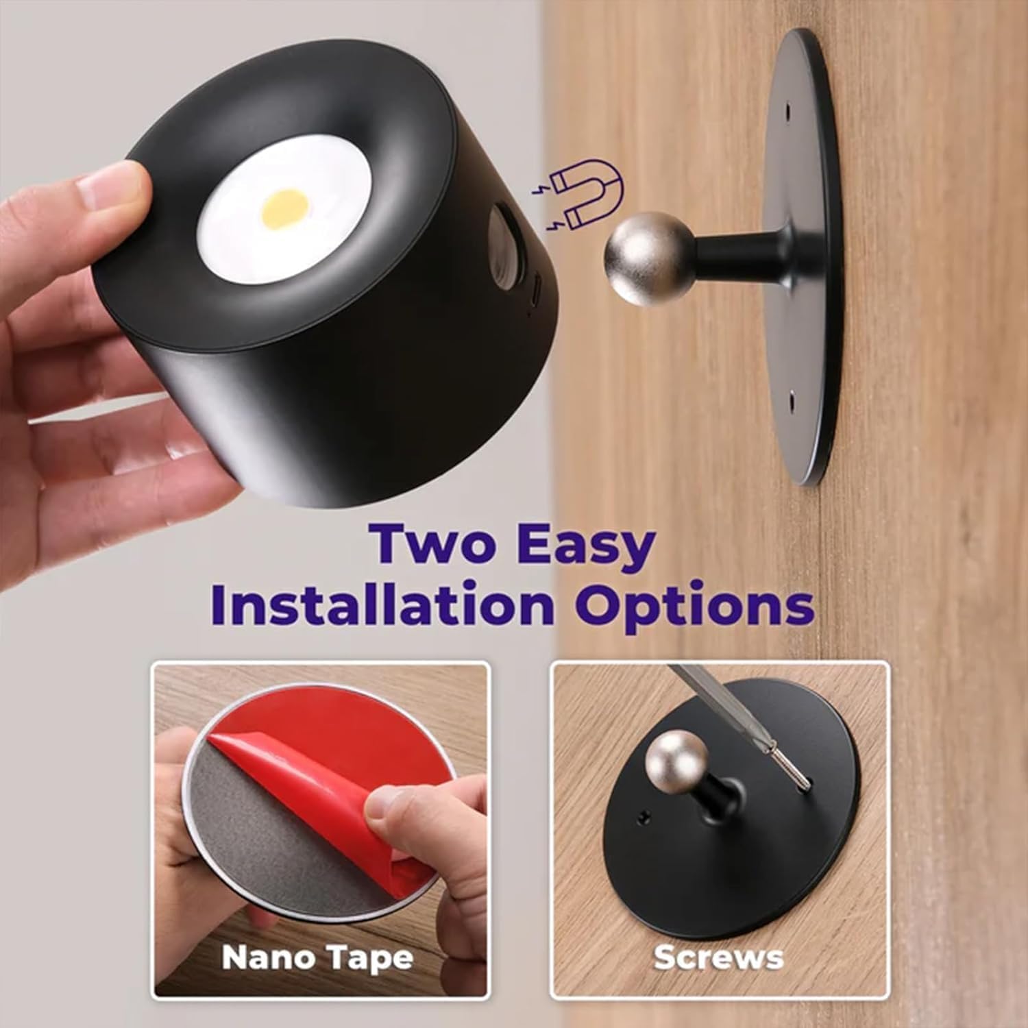 360° Rotating Touch Control Sensor Light