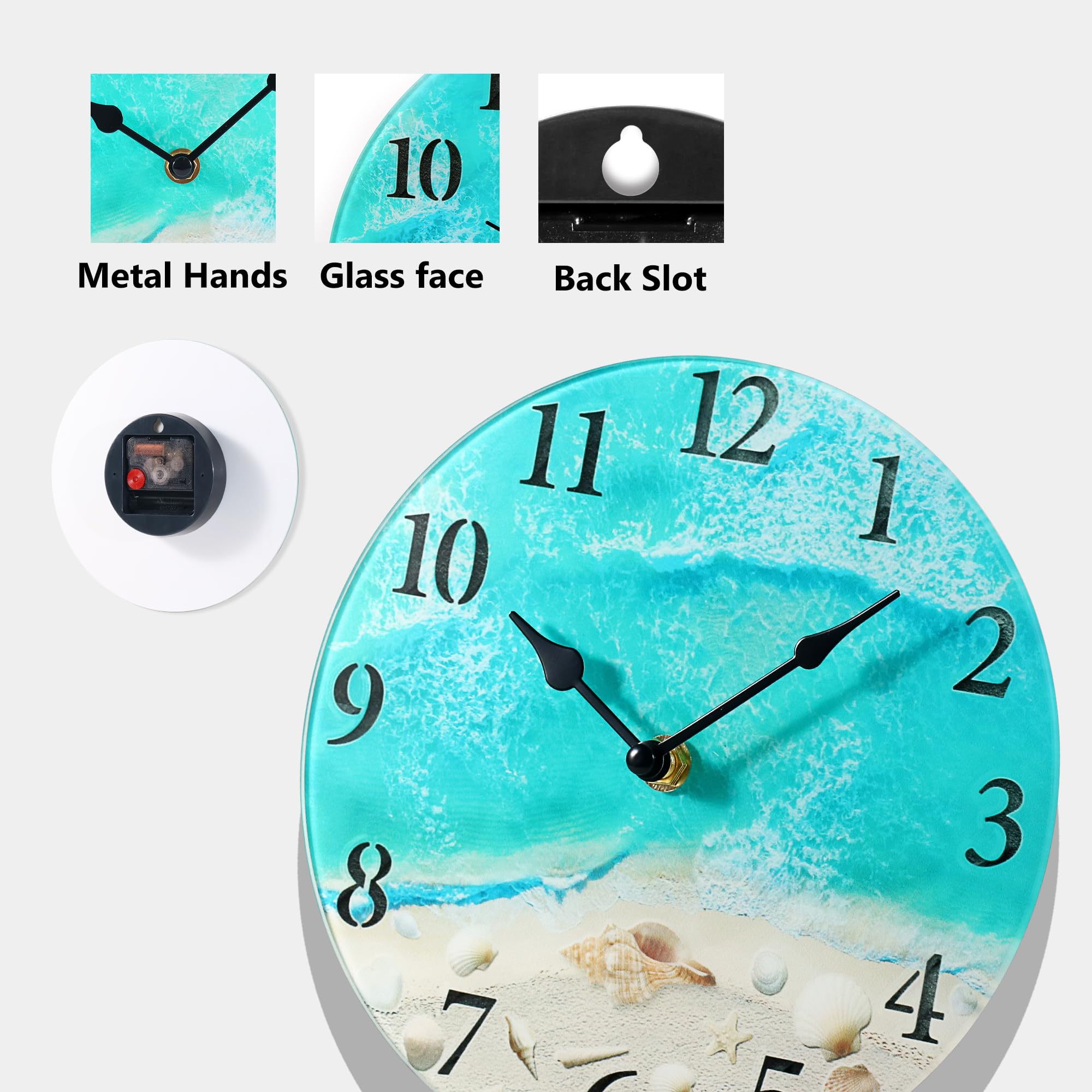 Bring the Beach to Your Home with Our Nautical Wall Clock!