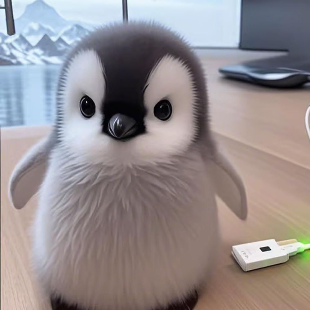 🔥Hot Sale🐧🐧Super realistic plush robot penguin🐧🐧