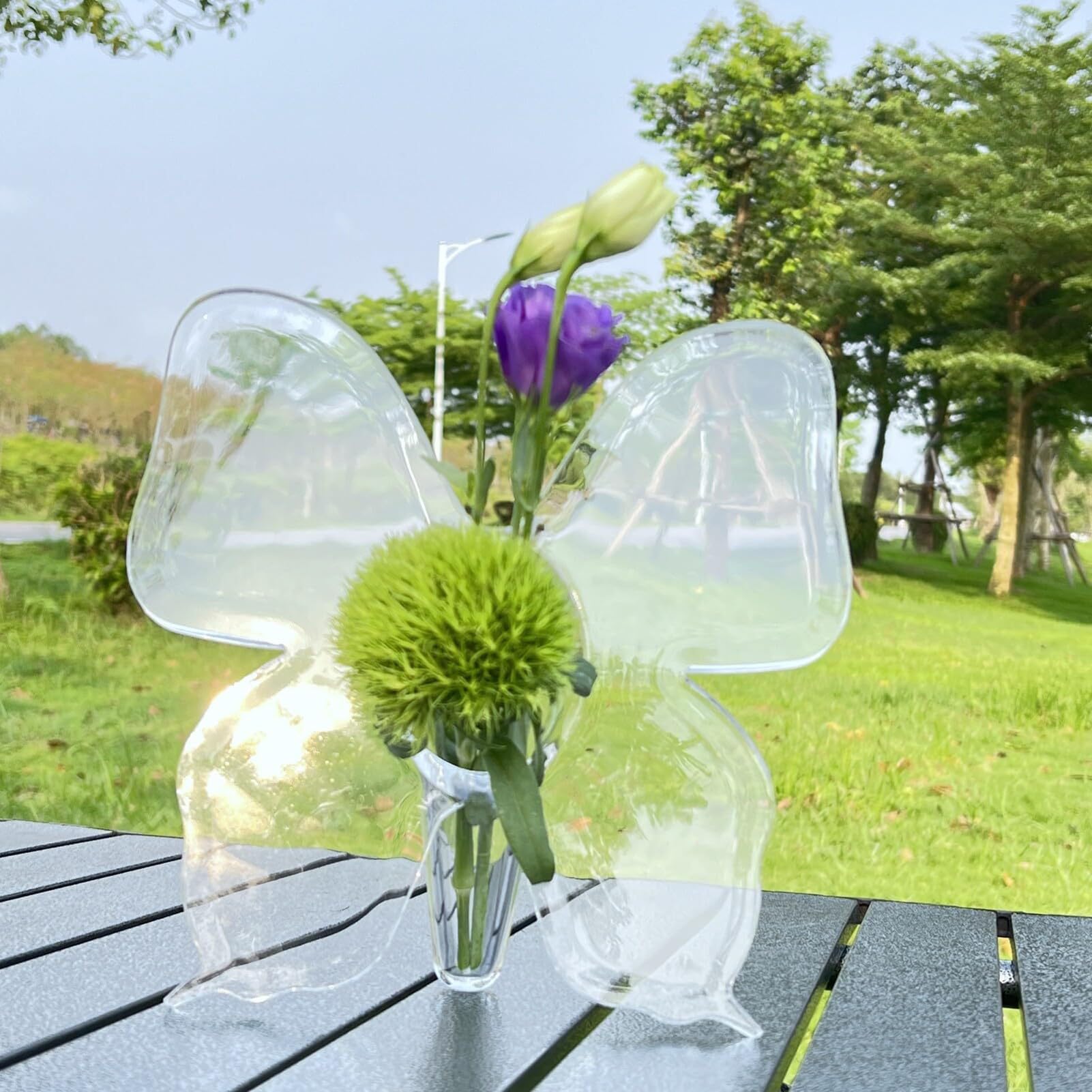 🦋 Clear Plexiglas Butterfly Vase 💐