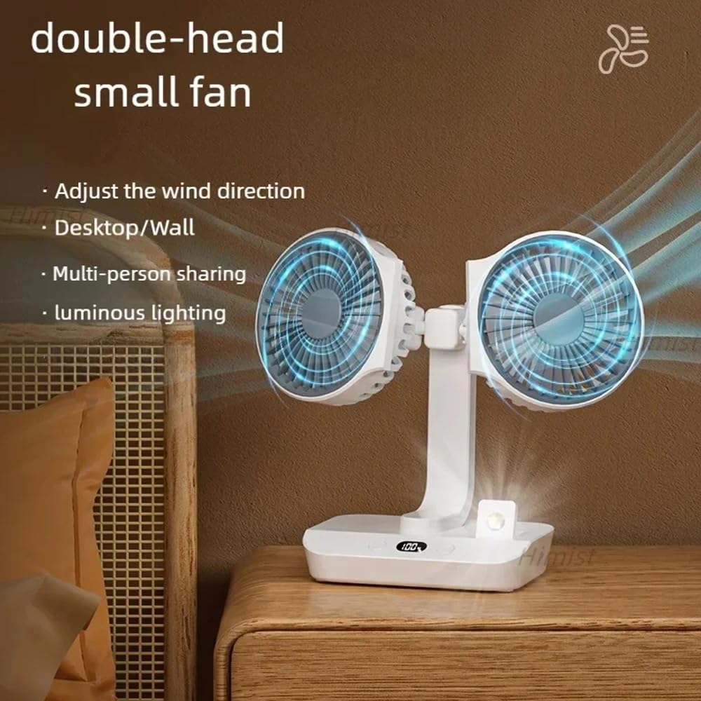✨ 2025 New Upgraded Dual Head USB Fan🎁