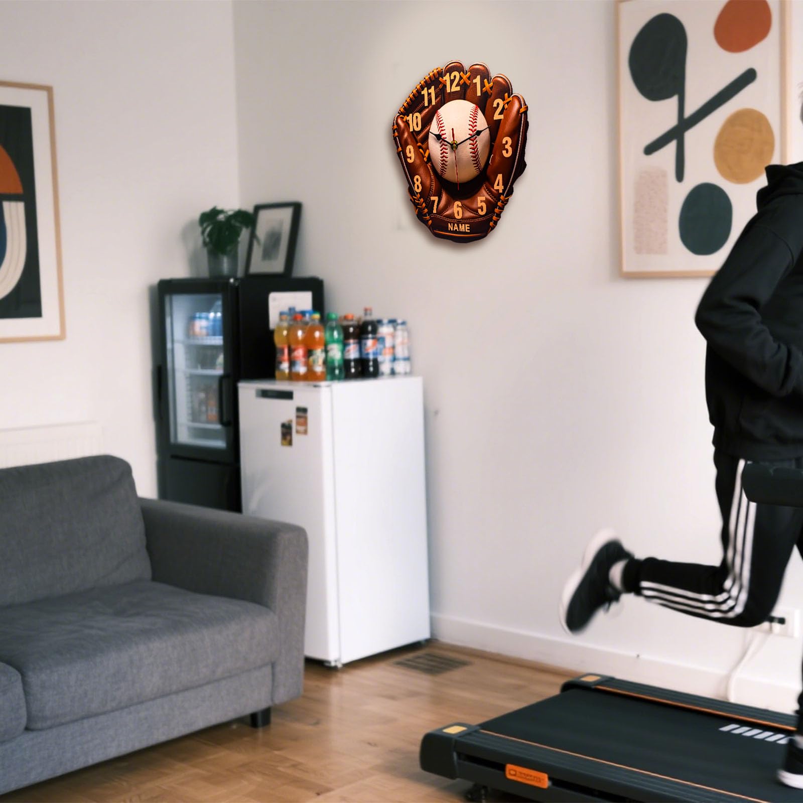 ⚾Baseball gloves wall clock