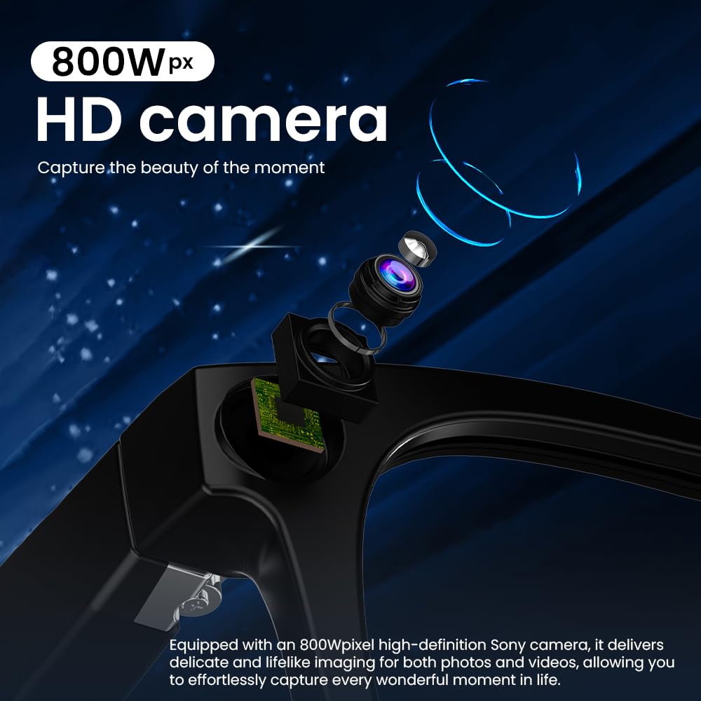 AI Smart Camera ChatGPT Glasses with Real-Time Translation & Object Recognition