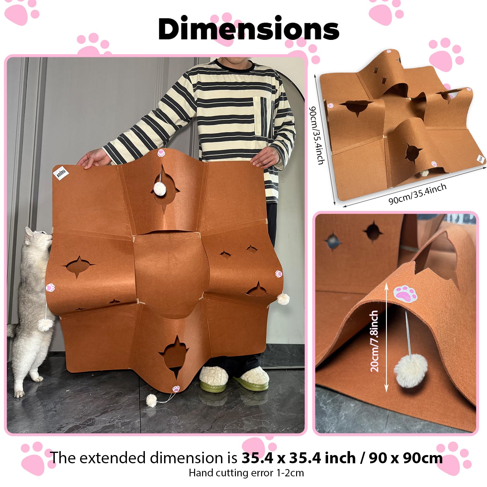 Fun Interactive Pet Activity Play Rug