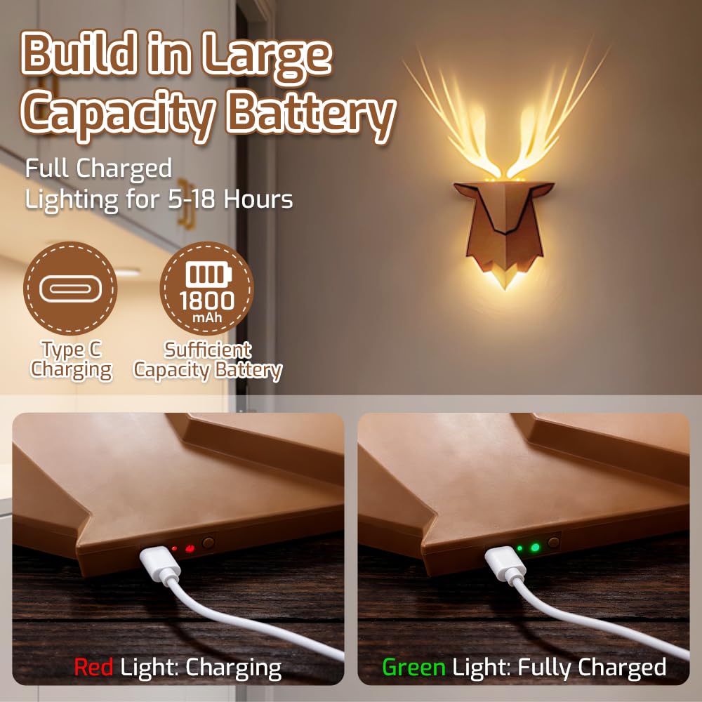 Deer Antler Shadow Lamp