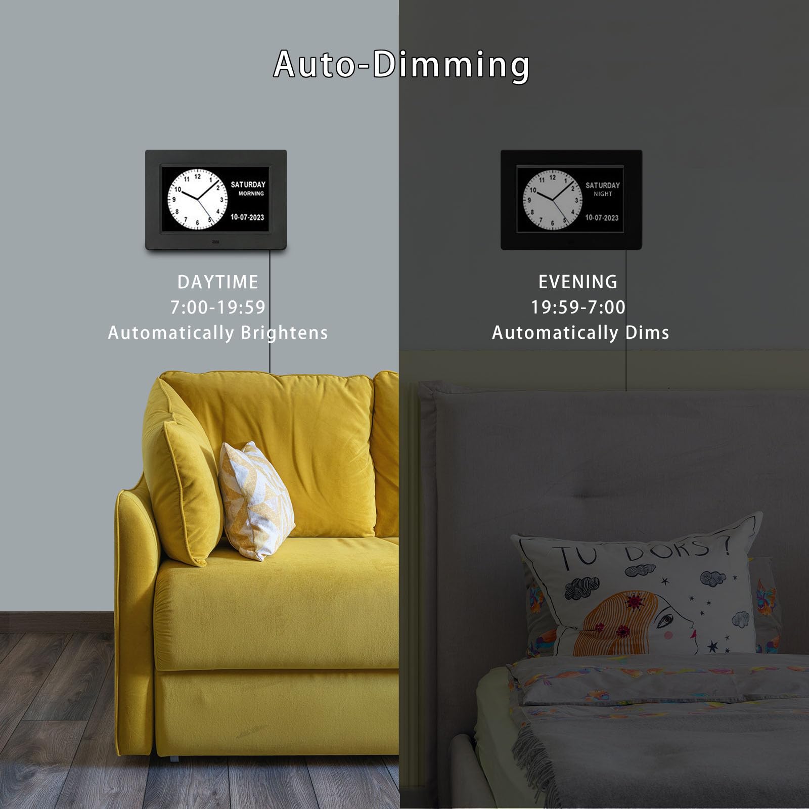 Large Display Reminder Clock for the Elderly