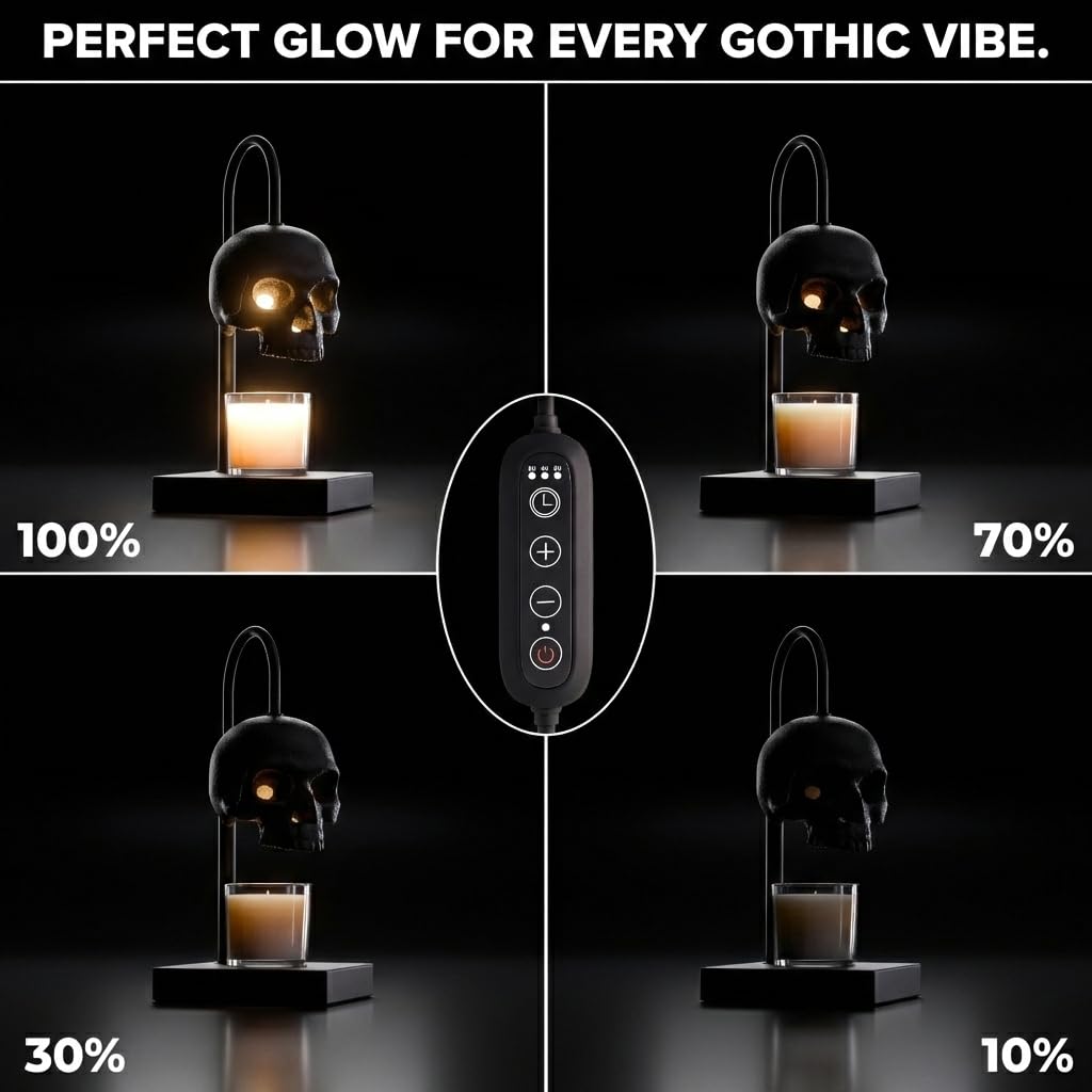 💀 Skull Candle Warmer Lamp