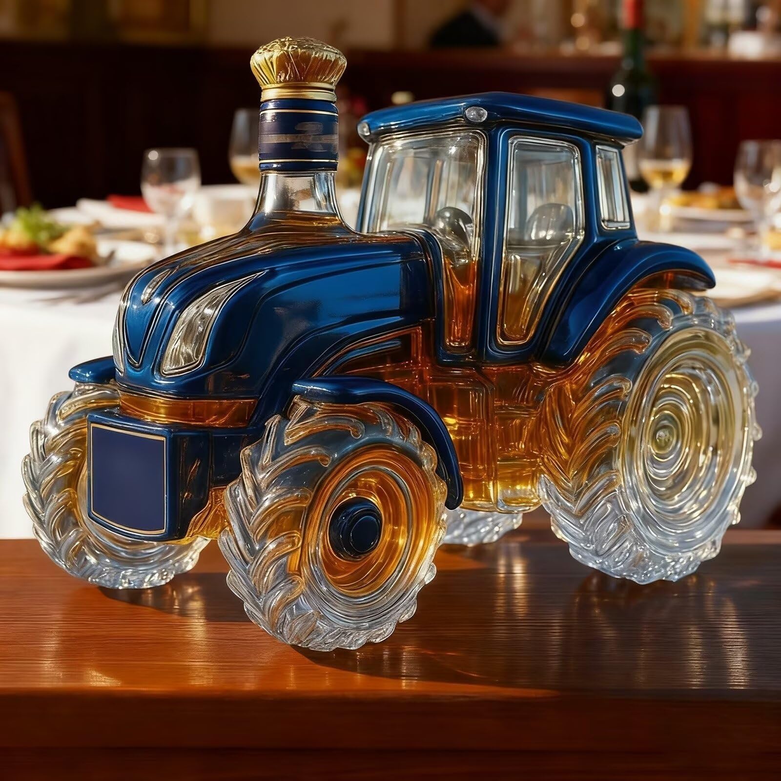 Classic Tractor Whiskey Bottle