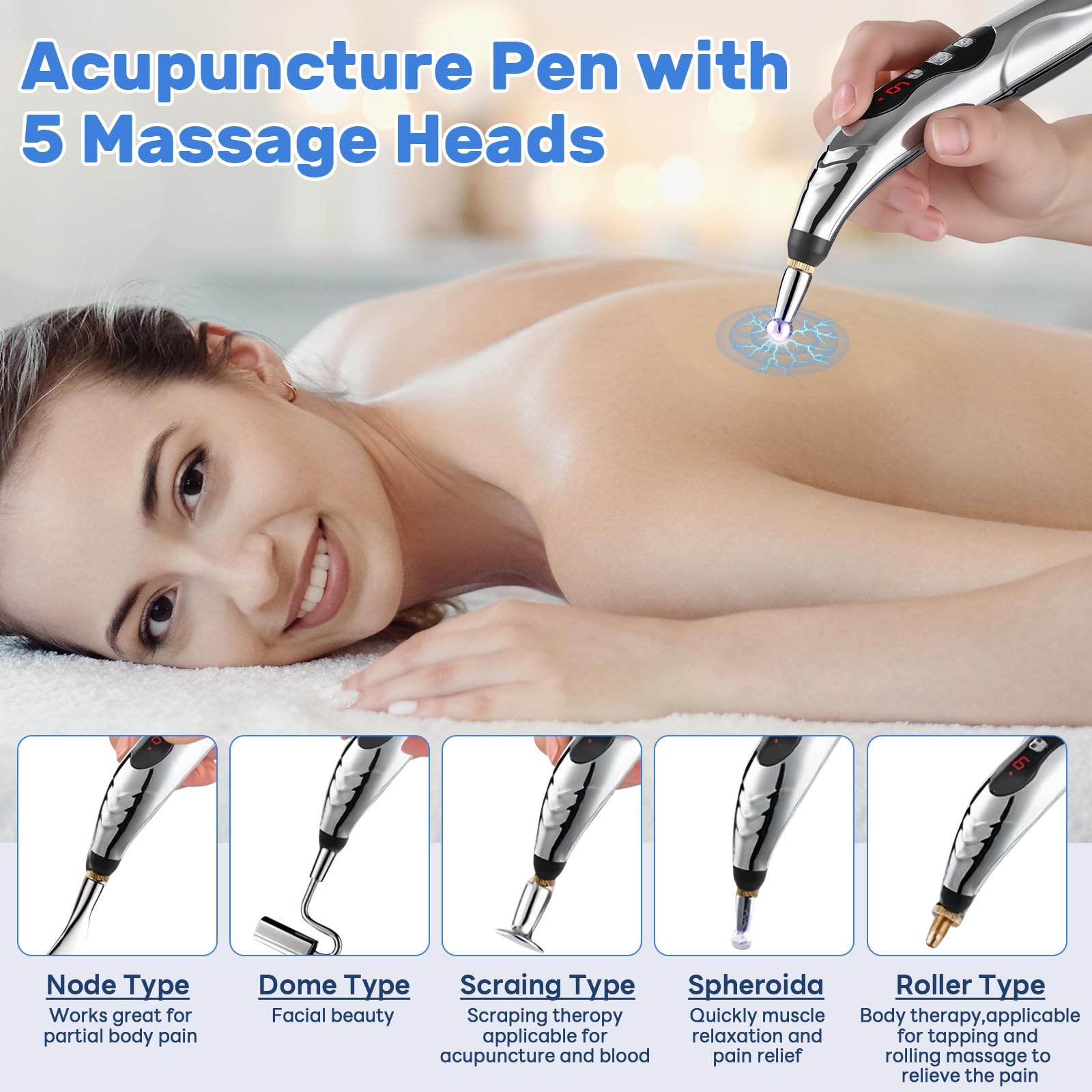 👍5-in-1 Electronic Acupuncture Pen