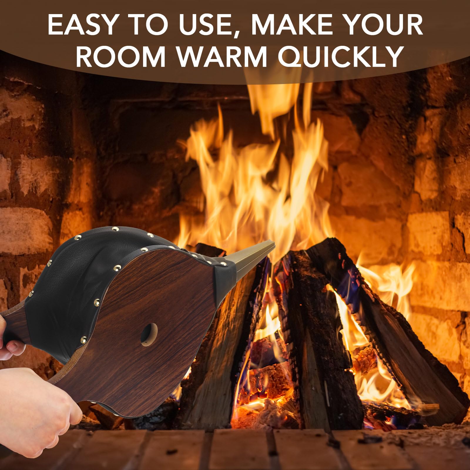 Fireplace Bellows Air Blower Cast Nozzle