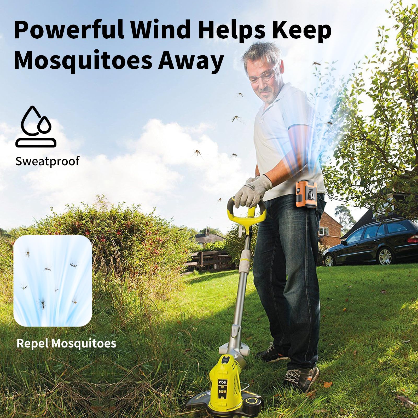 🔥Hot Selling🧊10000mAh Portable Waist Fan Clip