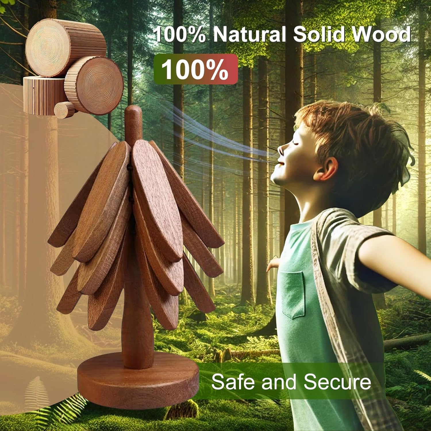 Handmade Wooden Christmas Tree Tripod Set Unique Gift For Holidays