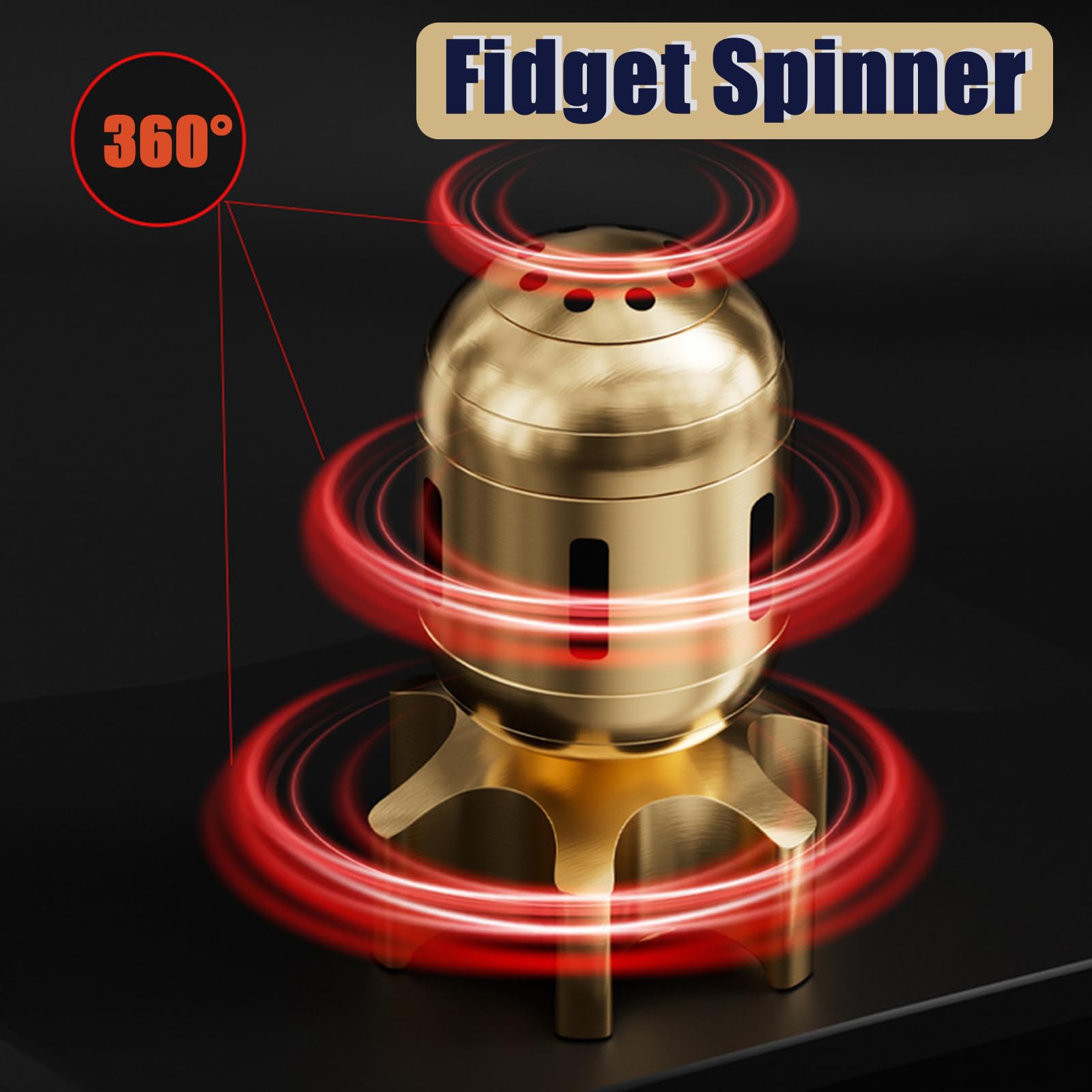Hand Spinner Portable Brass Bombs Spinner