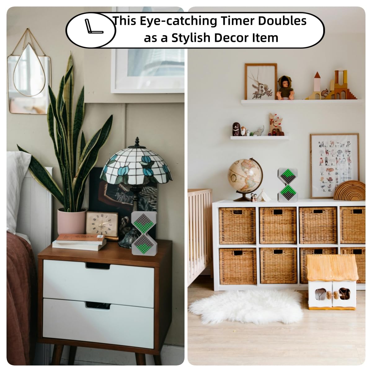 Funny LED Electronic Hourglass with Gravity Sensor