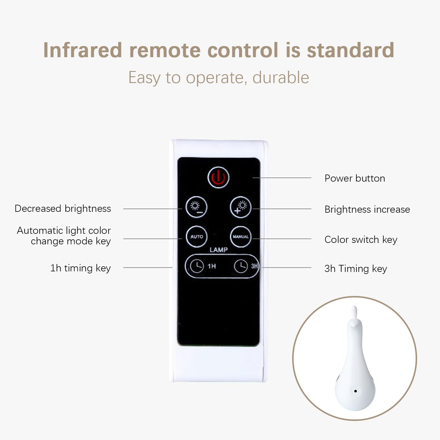 Peacock Projection Desk Lamp