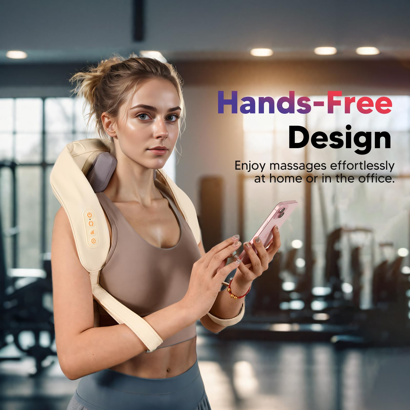 Welnax™ 6D Neck Massager for Pain Relief Deep Tissue Shiatsu Shoulder Massager