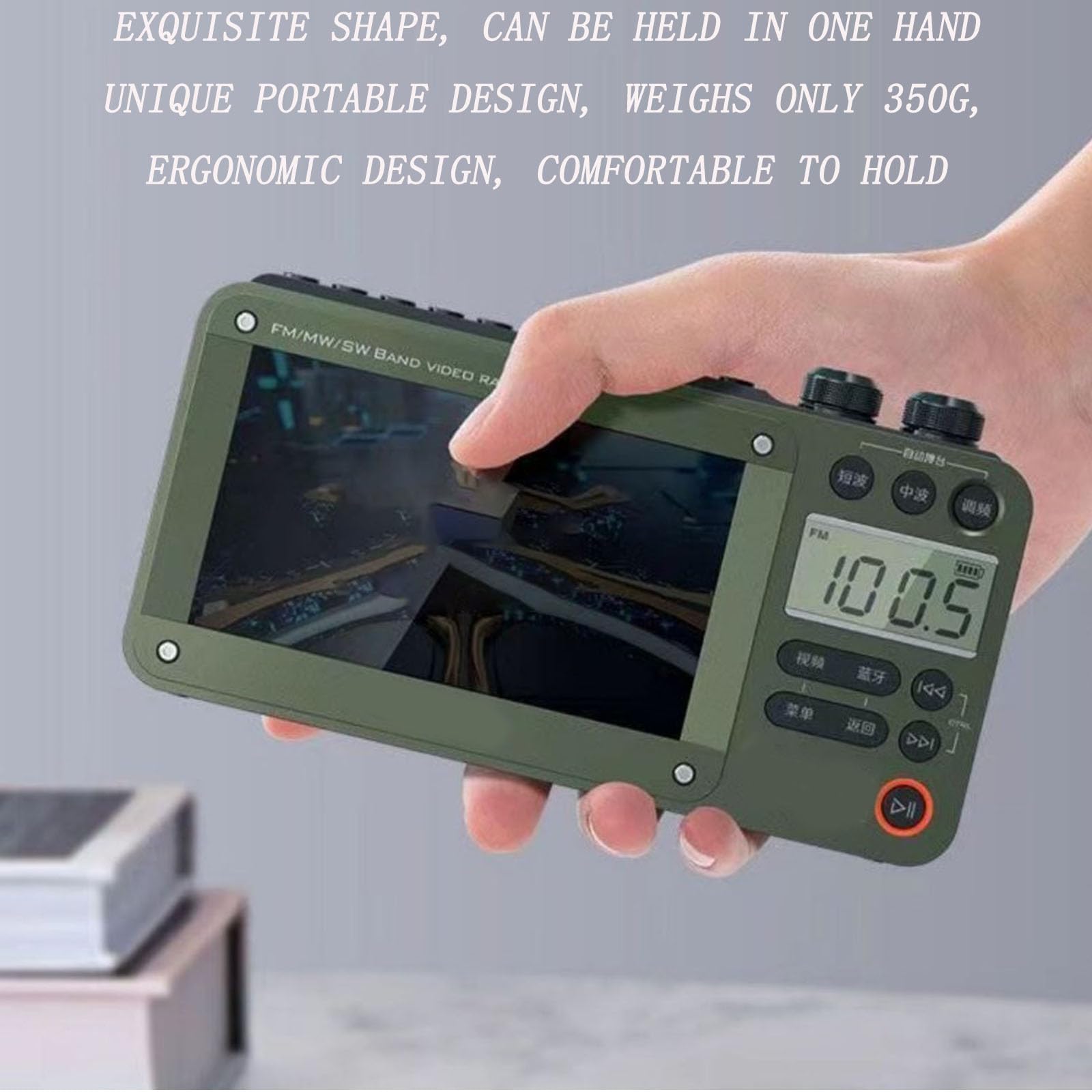 2024 New Multifunctional High-end Video Bluetooth Pocket TV Radio