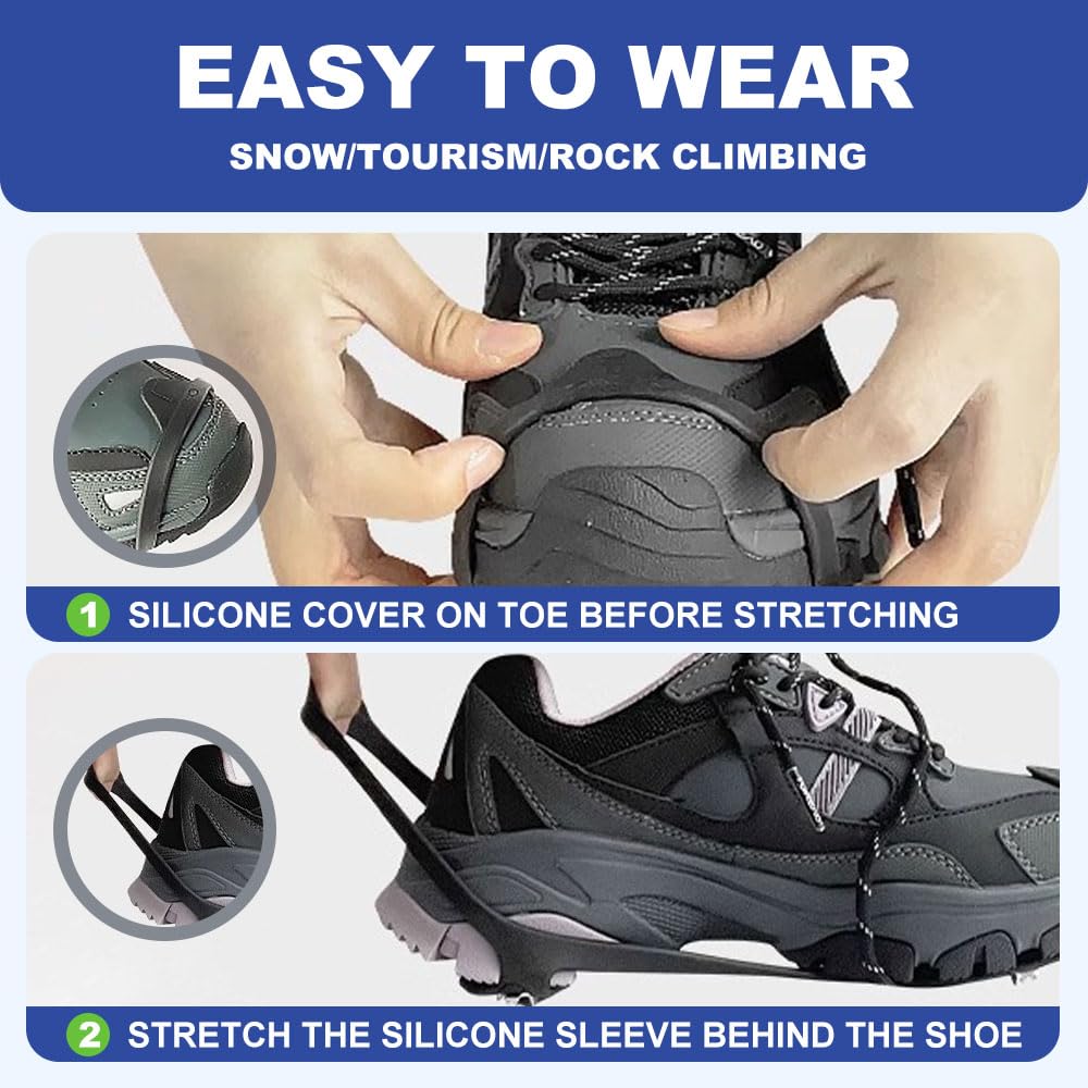 ⛄️Winter Sale - 49% Off🥾Universal Non-Slip Gripper Spikes
