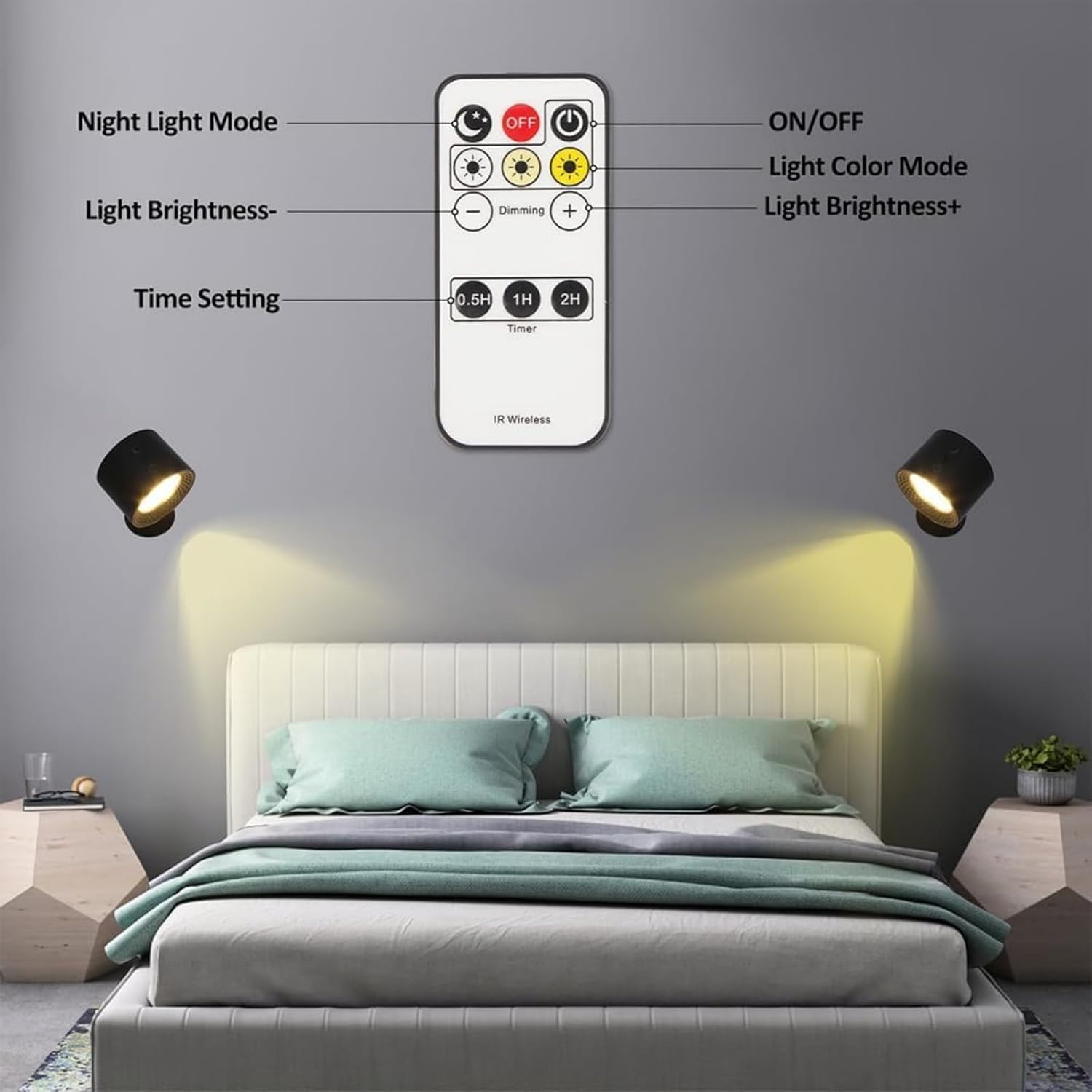360° Rotating Touch Control Sensor Light