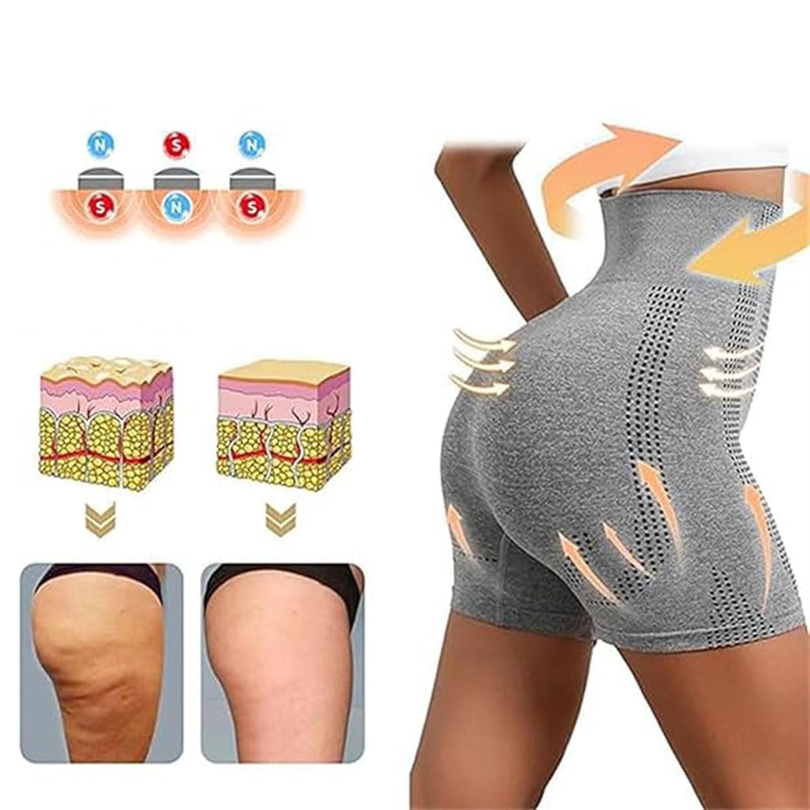 Micro-Vibration Massage Module Ion Fiber Repair Shaping Shorts