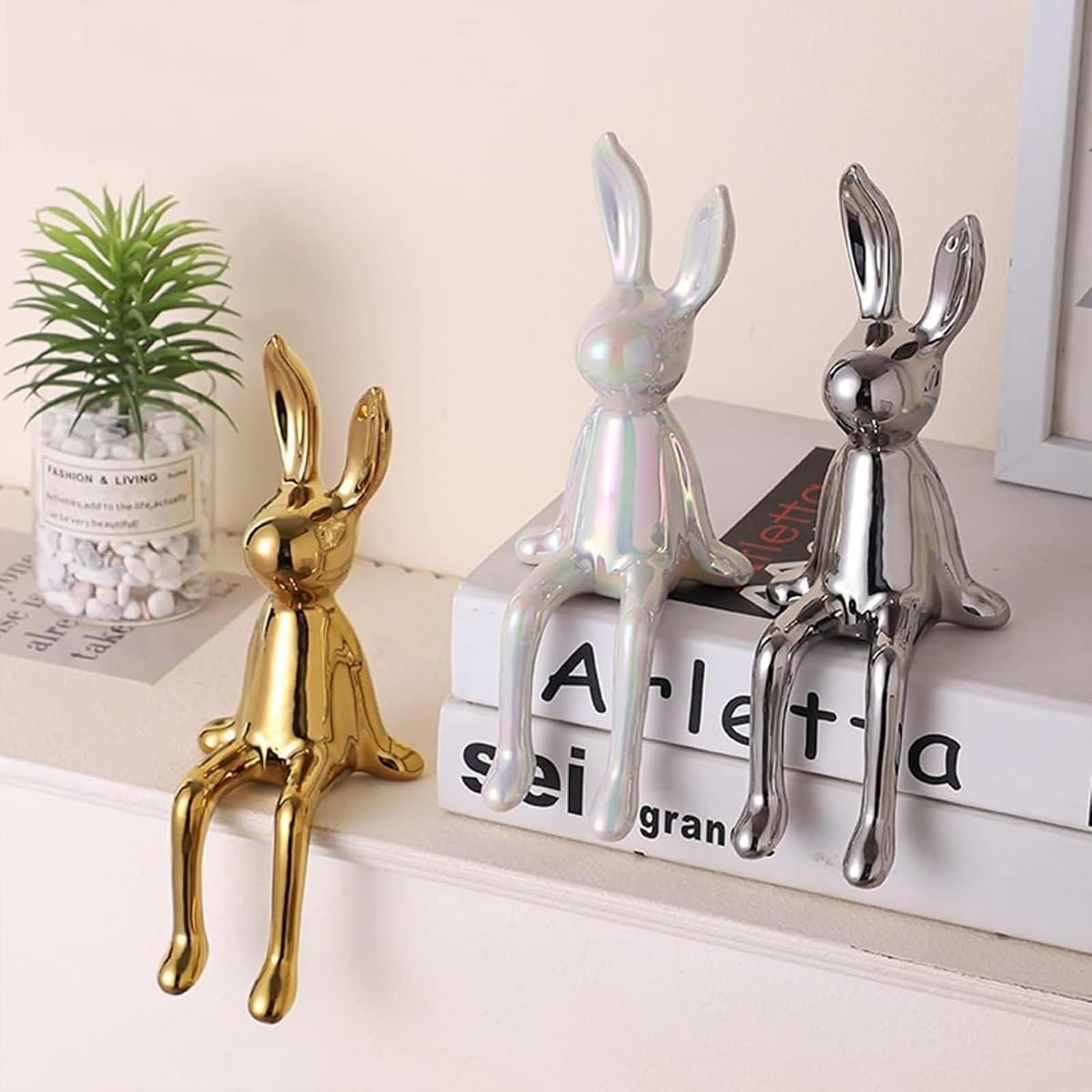🐰🎉49% off -Golden Bunny Decorative Rabbit Figurines