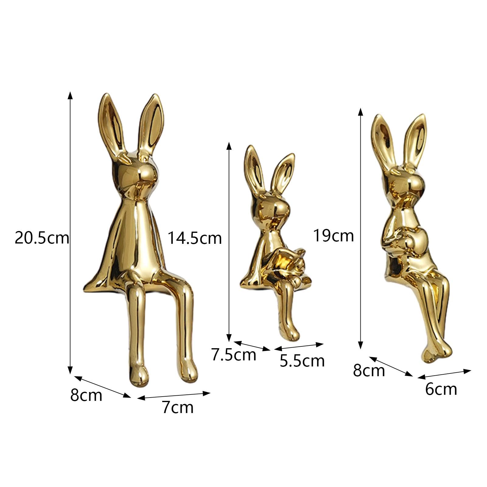 🐰🎉49% off -Golden Bunny Decorative Rabbit Figurines