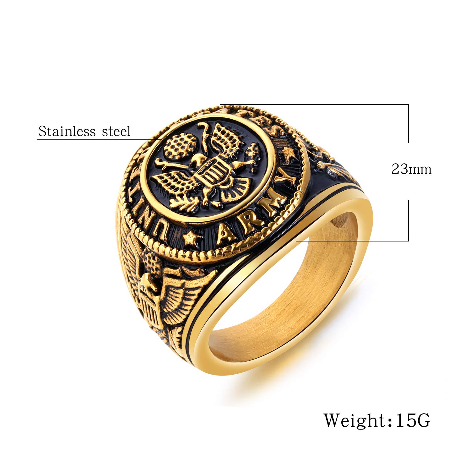 US Military Vintage Eagle Ring