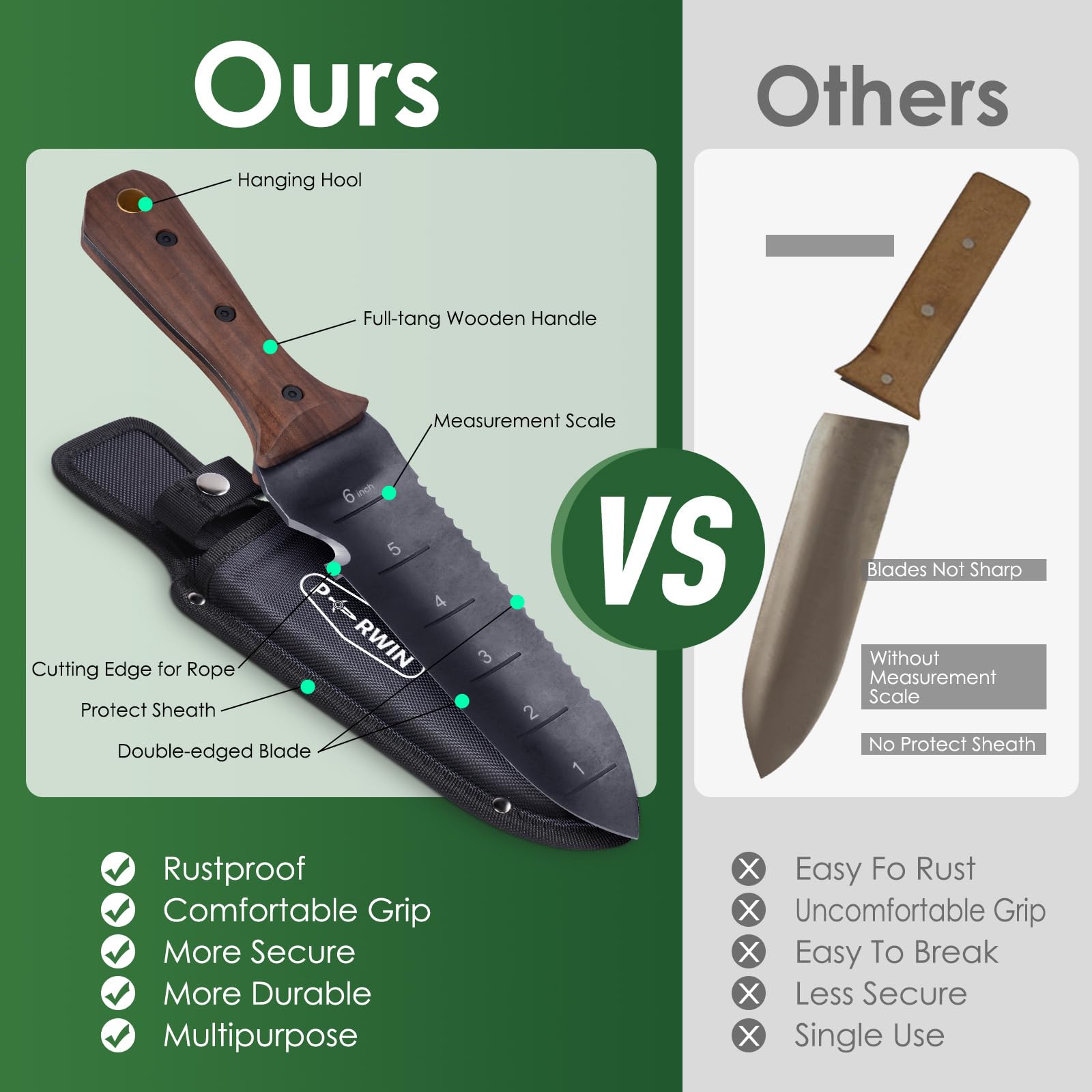 🔥Hot Sale - Garden Knife for Weeding, Planting and Digging